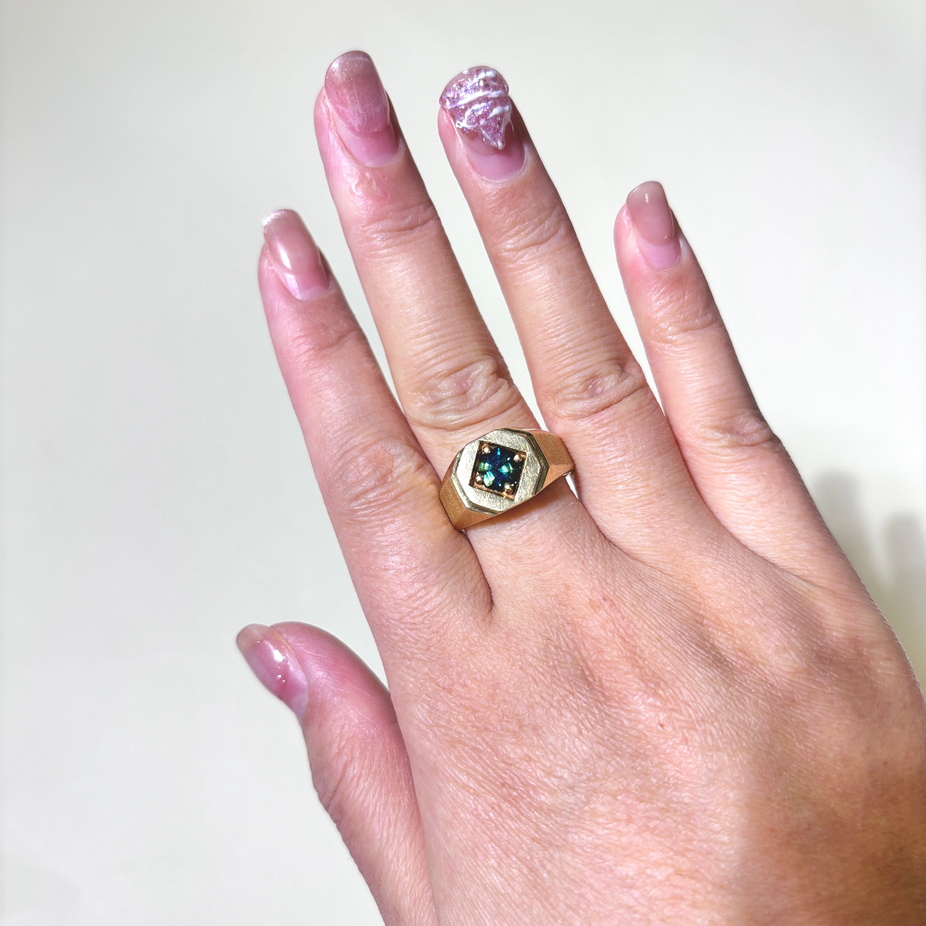 10K Yellow Gold Sapphire Ring | 1.51ctw | SZ 9.25