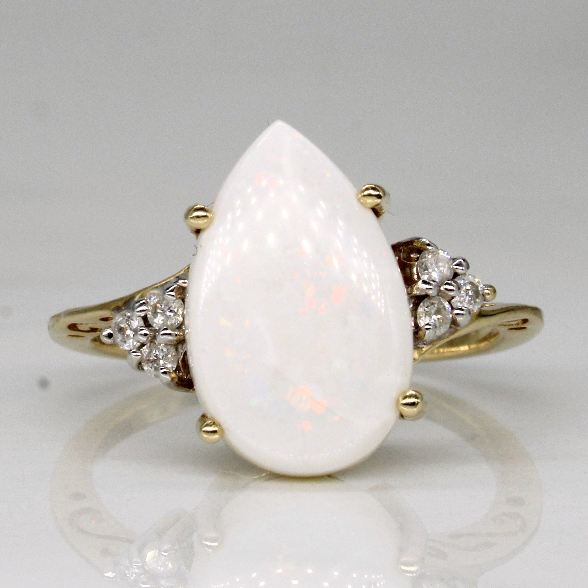 Opal & Diamond Cocktail Ring | 3.00ct, 0.09ctw | SZ 6.75 |