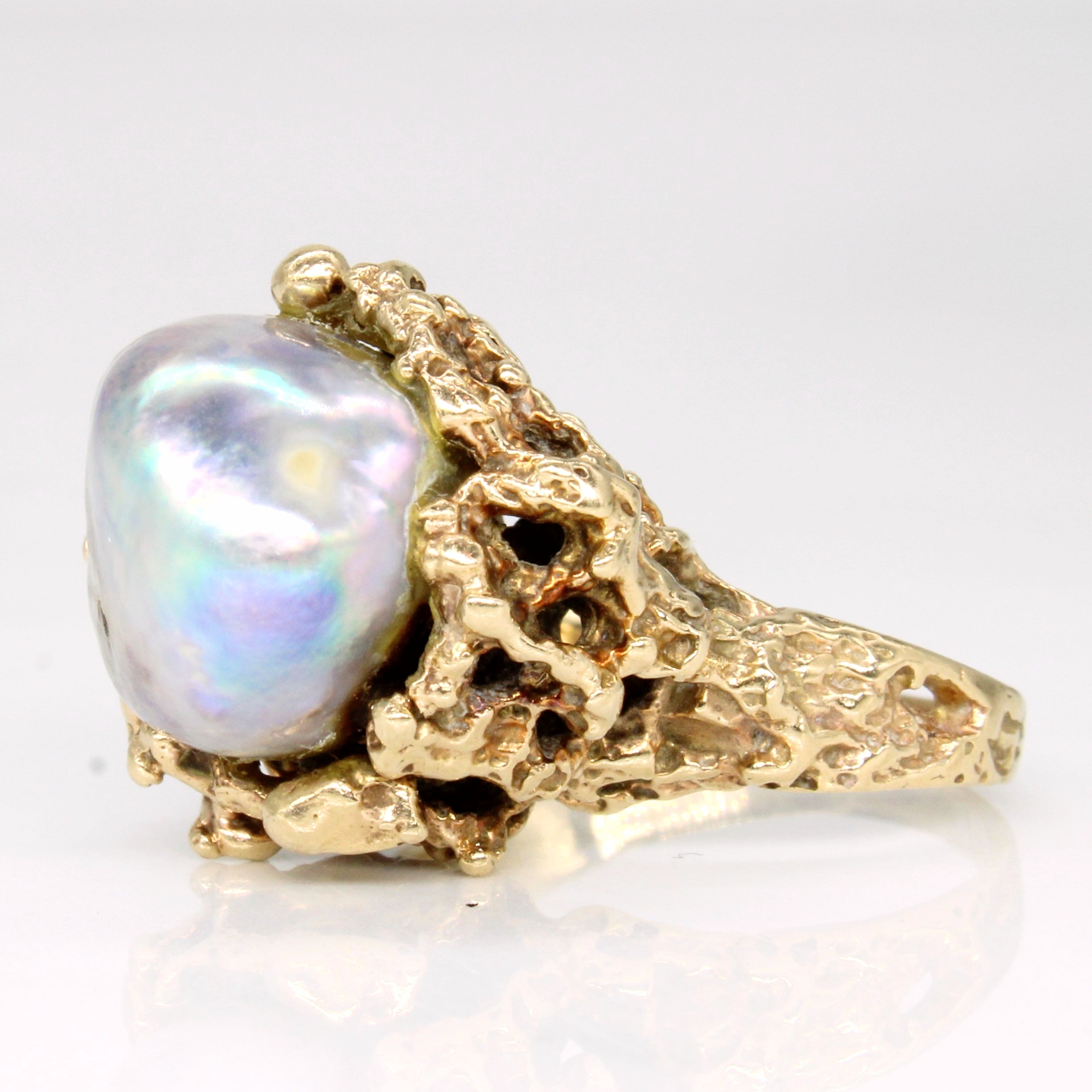 Baroque Pearl Freeform Ring | SZ 6.75 |