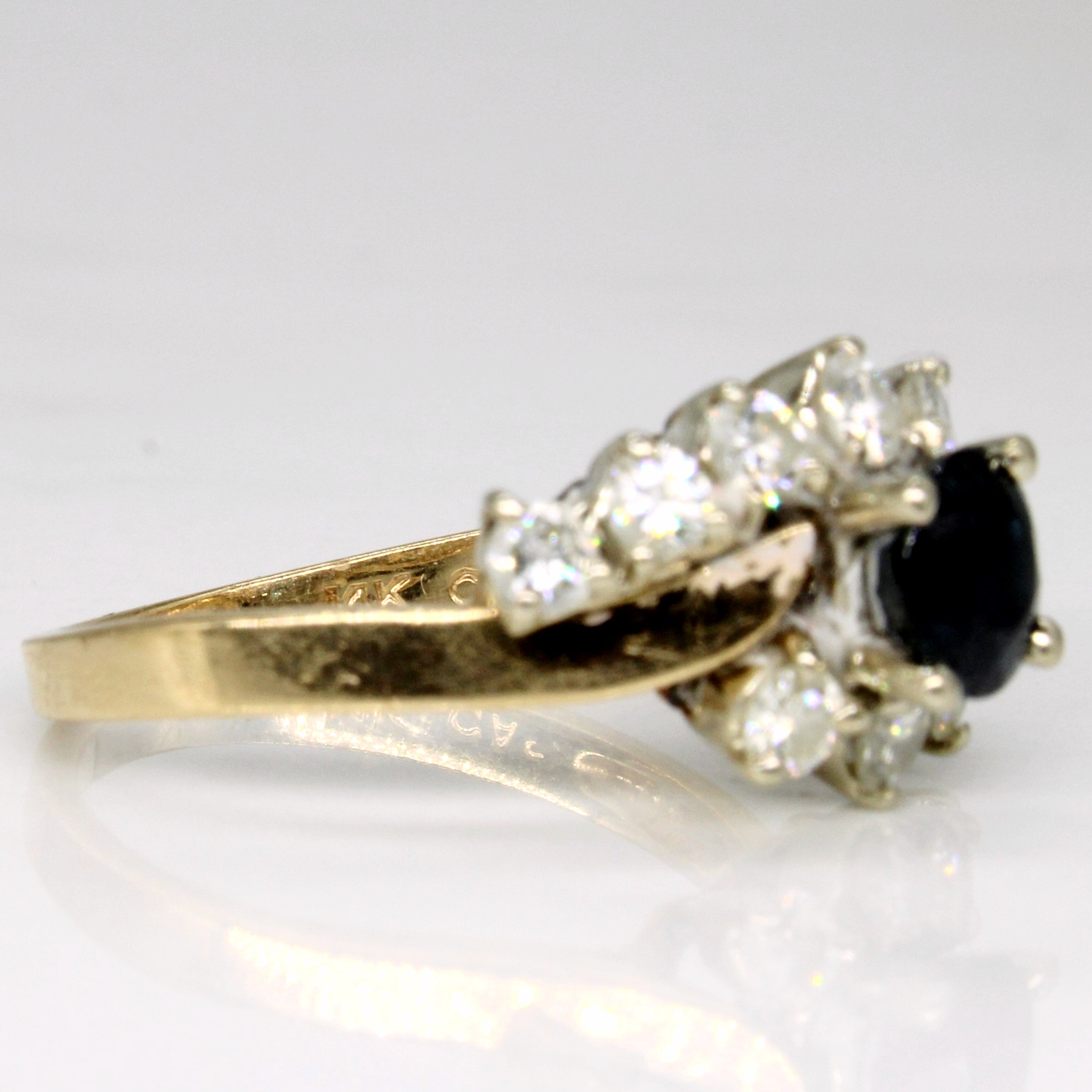 Sapphire & Diamond Cocktail Ring | 0.82ct, 0.55ctw | SZ 6.75 |