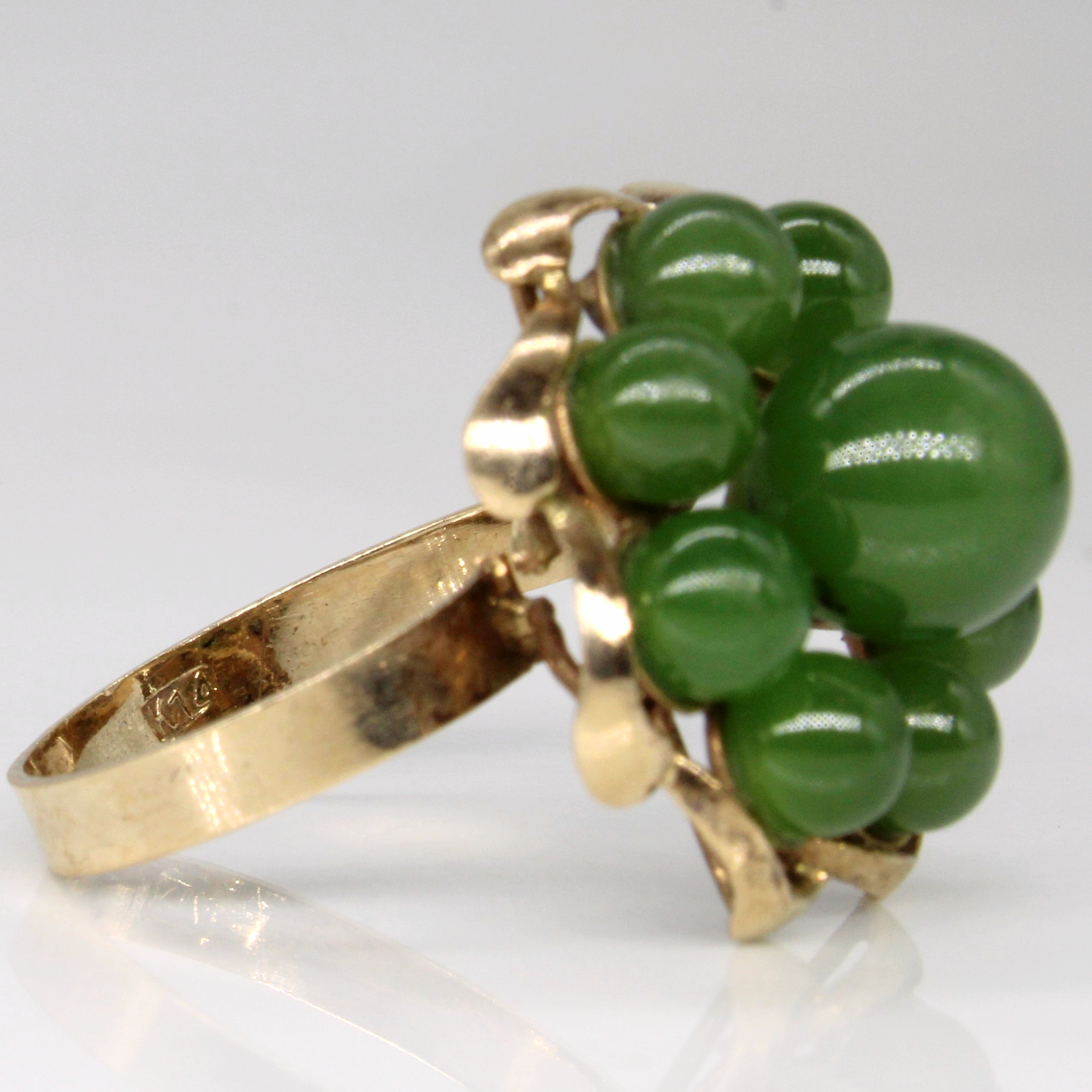 Serpentine Sphere Cocktail Ring | 10.00ctw | SZ 6.5 |
