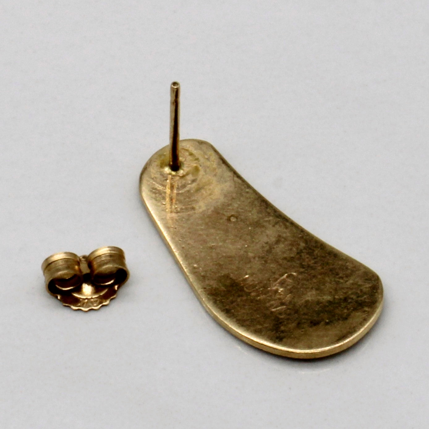 14k Yellow Gold Indigenous Art Earrings