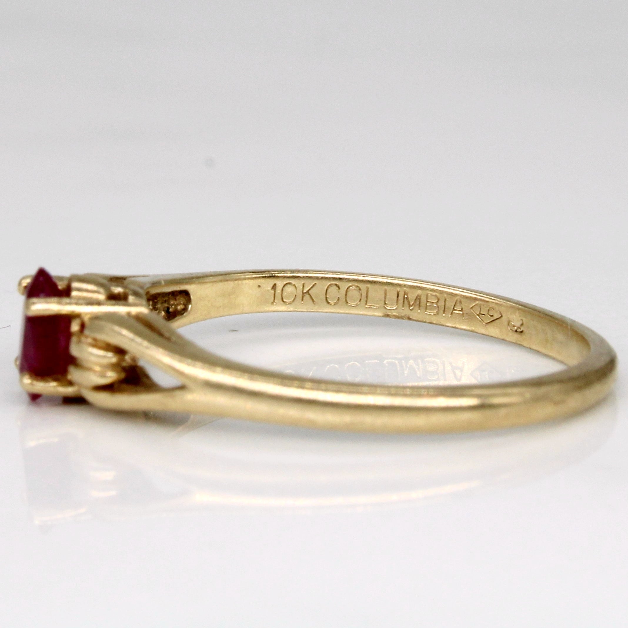 Bague en rubis canadien | 0,22 ct | Taille 6 |