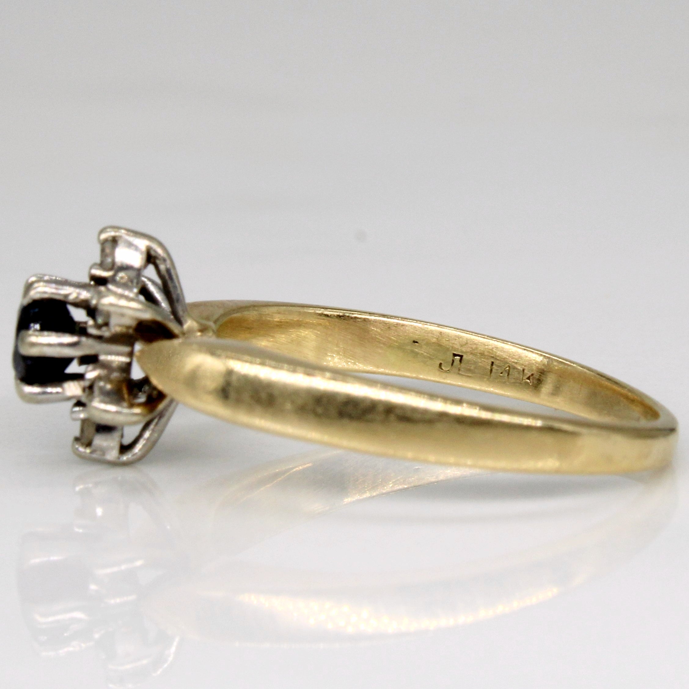 Sapphire & Diamond Cocktail Ring | 0.20ct, 0.03ctw | SZ 4.75 |