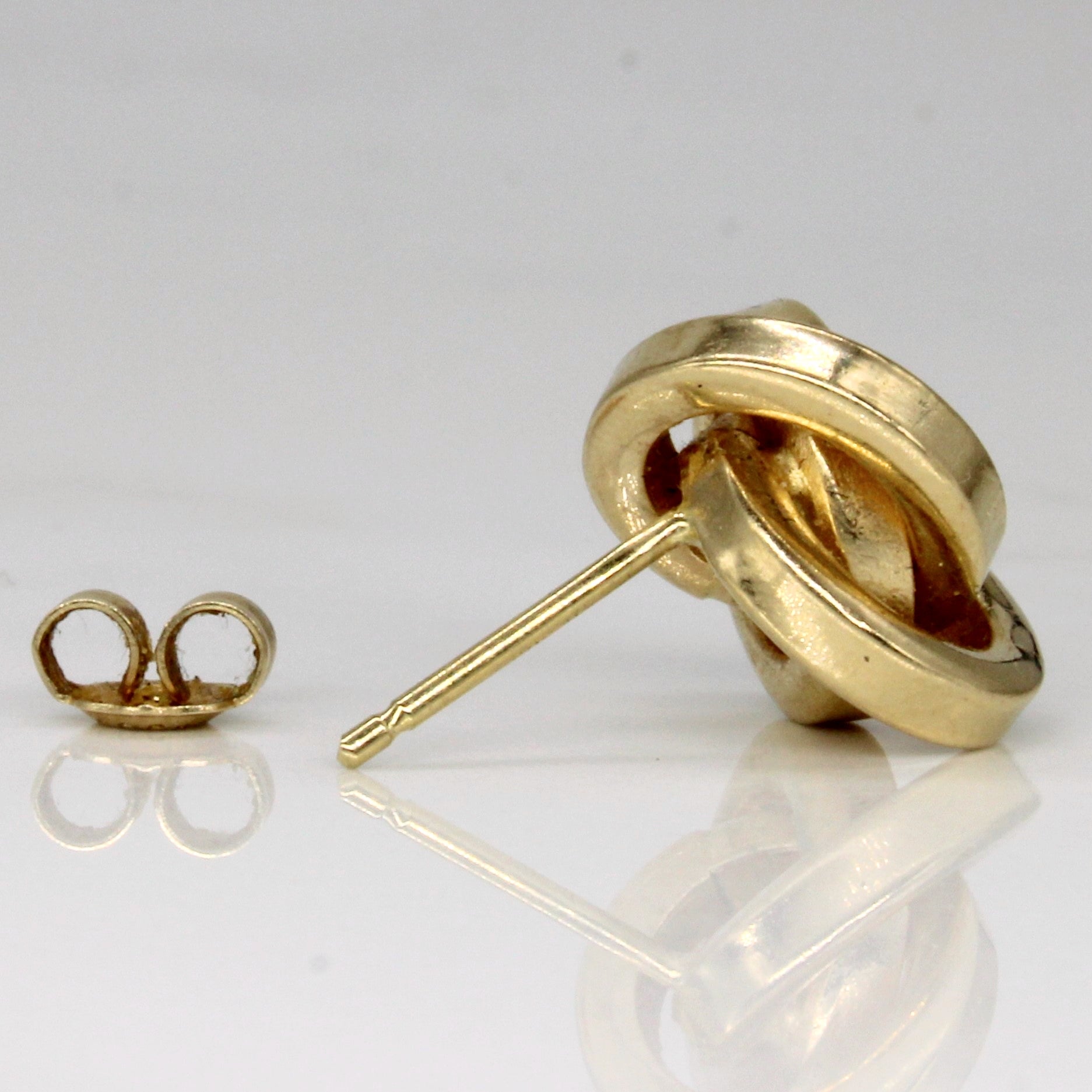 14k Yellow Gold Knot Earrings