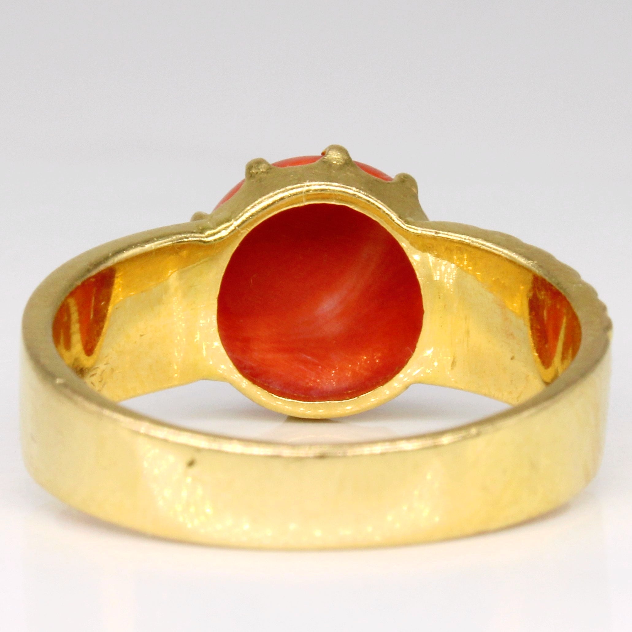 Coral Cocktail Ring | 2.95ct | SZ 9 |