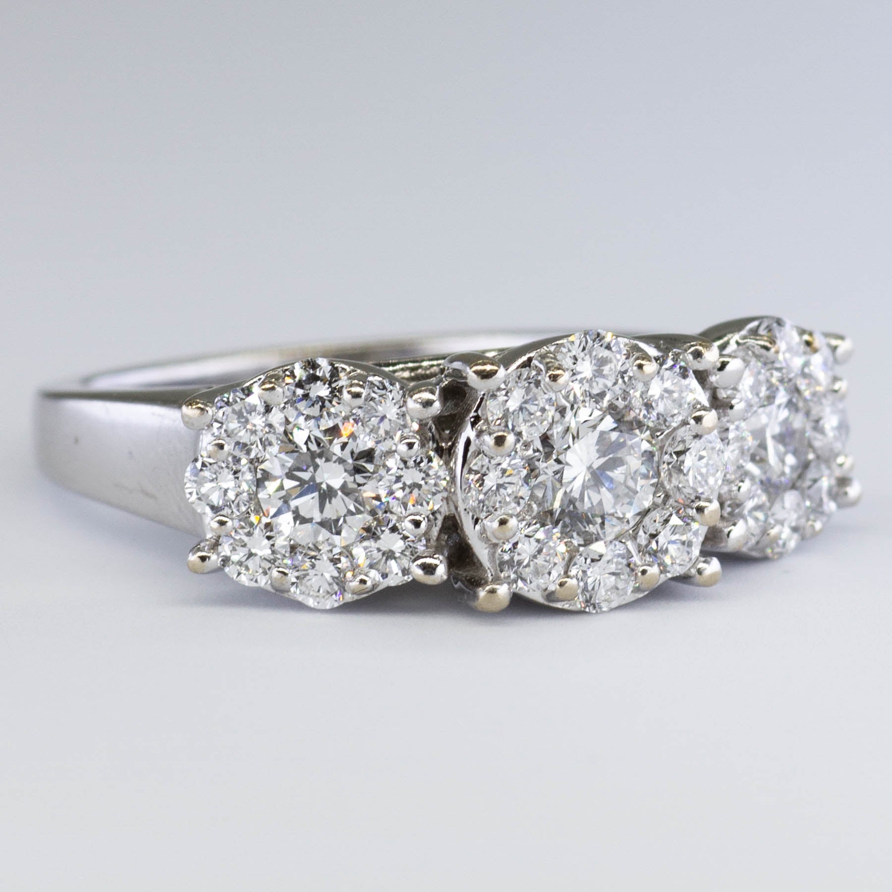 High Set Cluster Diamond Ring | 1.94ctw | SZ 8 |