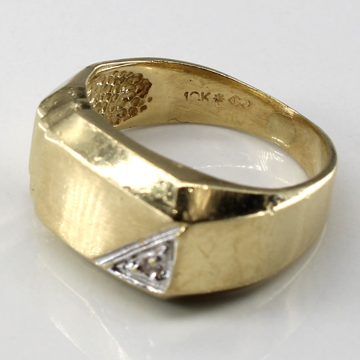 Diamond Signet Ring | 0.01ct | SZ 6.75 |