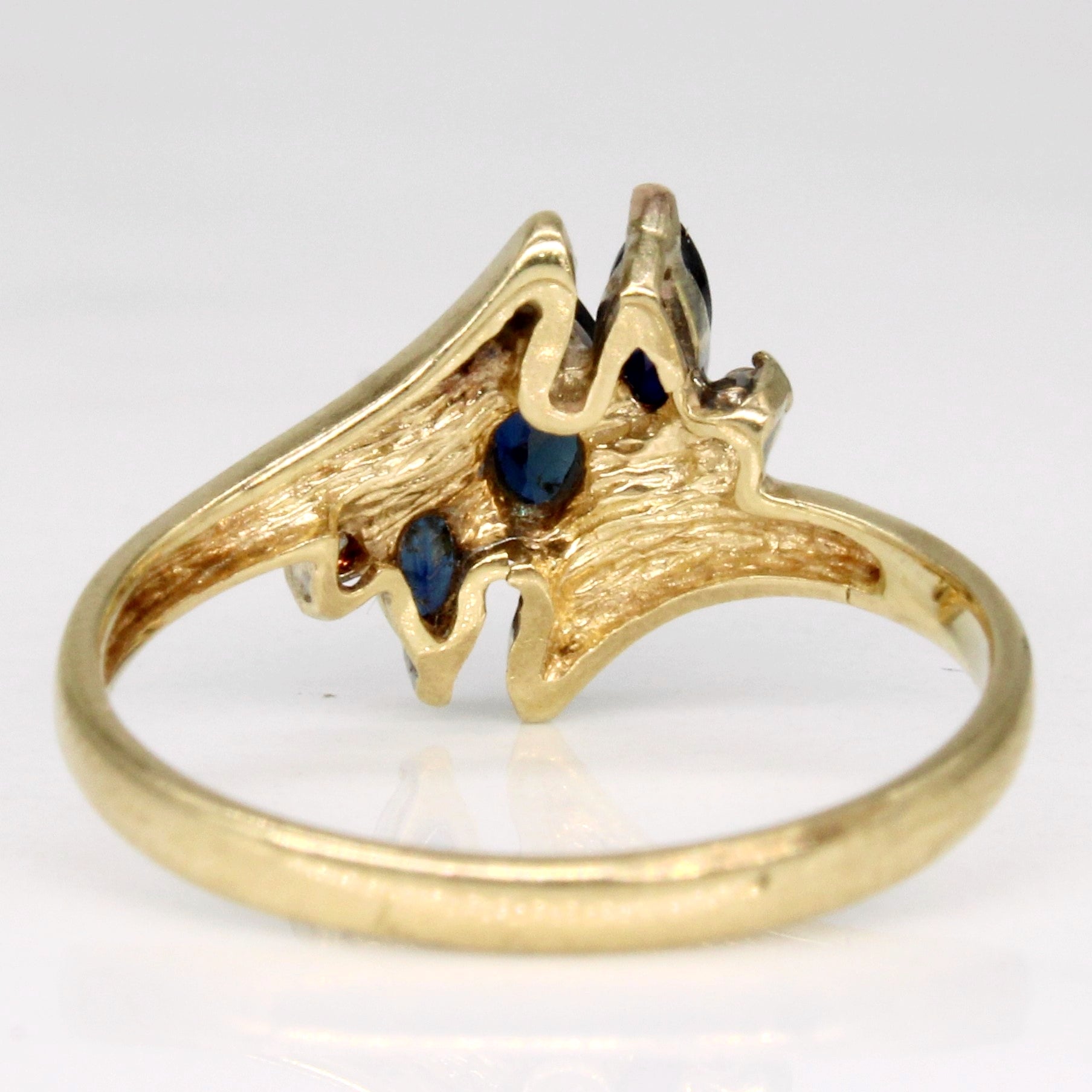 Sapphire & Diamond Waterfall Ring | 0.35ctw, 0.02ctw | SZ 4.5 |