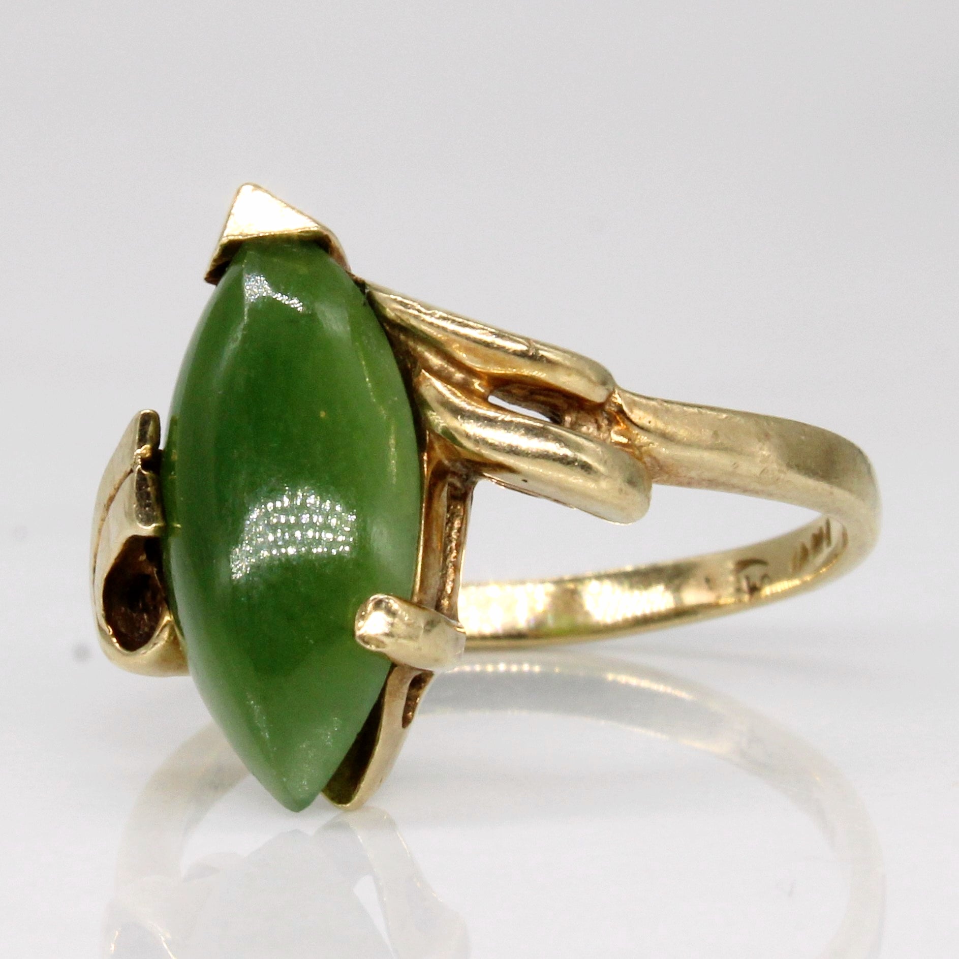 Nephrite Jade Cocktail Ring | 3.15ct | SZ 6.75 |
