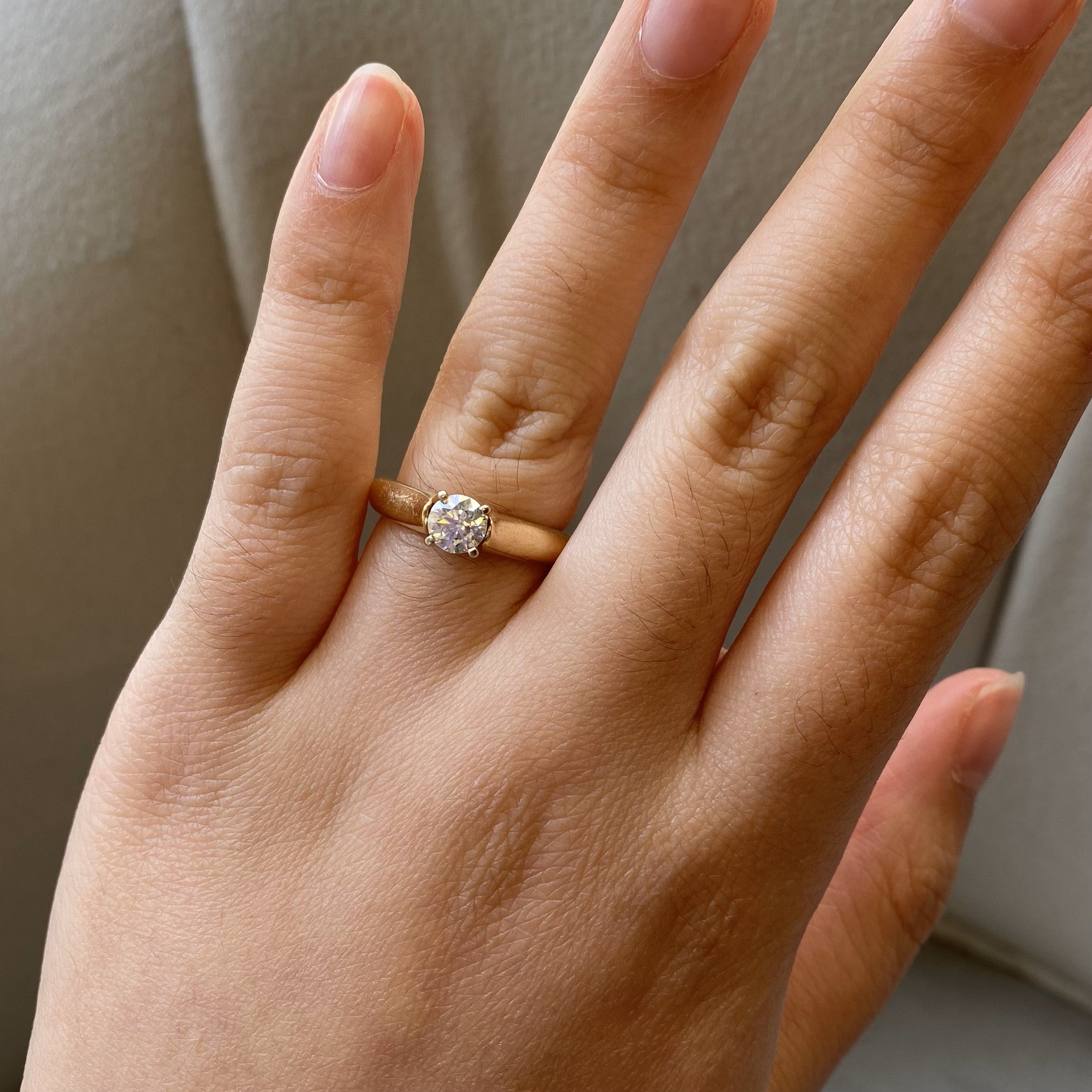 Tapered Solitaire Canadian Diamond Ring | 0.51ct | SZ 6 |