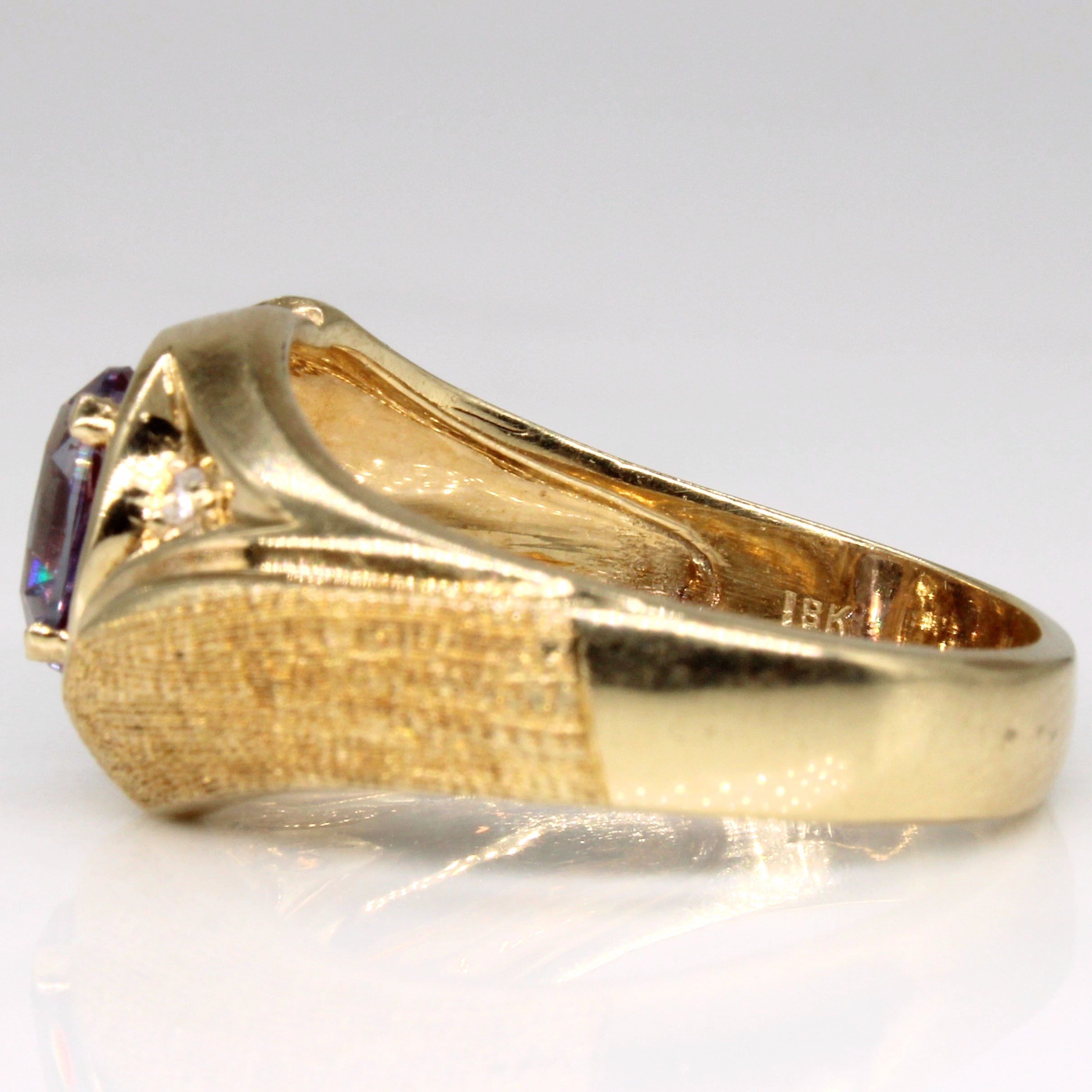 Synthetic Colour Change Sapphire Cocktail Ring | 1.50ct | SZ 9.25 |