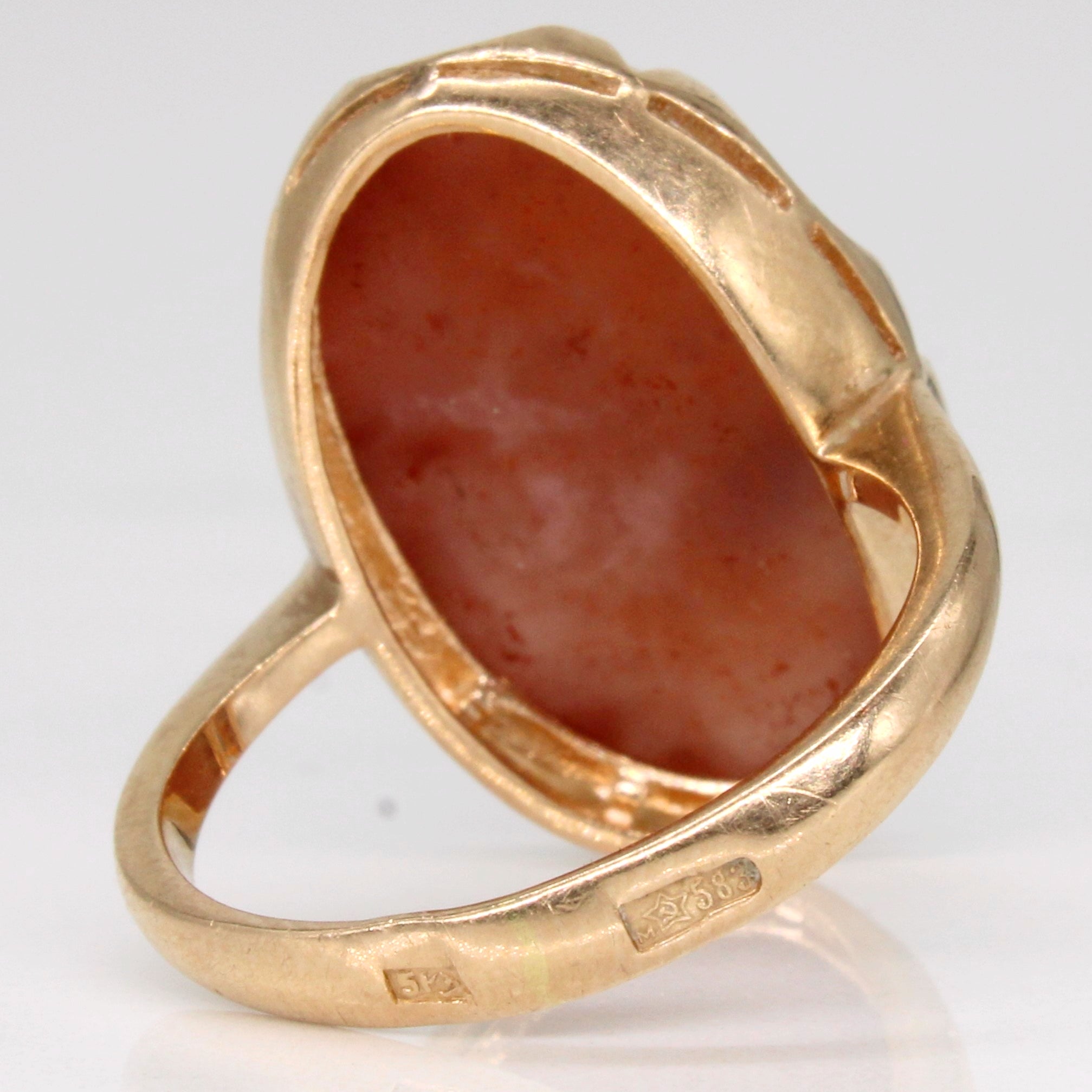 Red Agate Cocktail Ring | 14.85ct | SZ 7 |