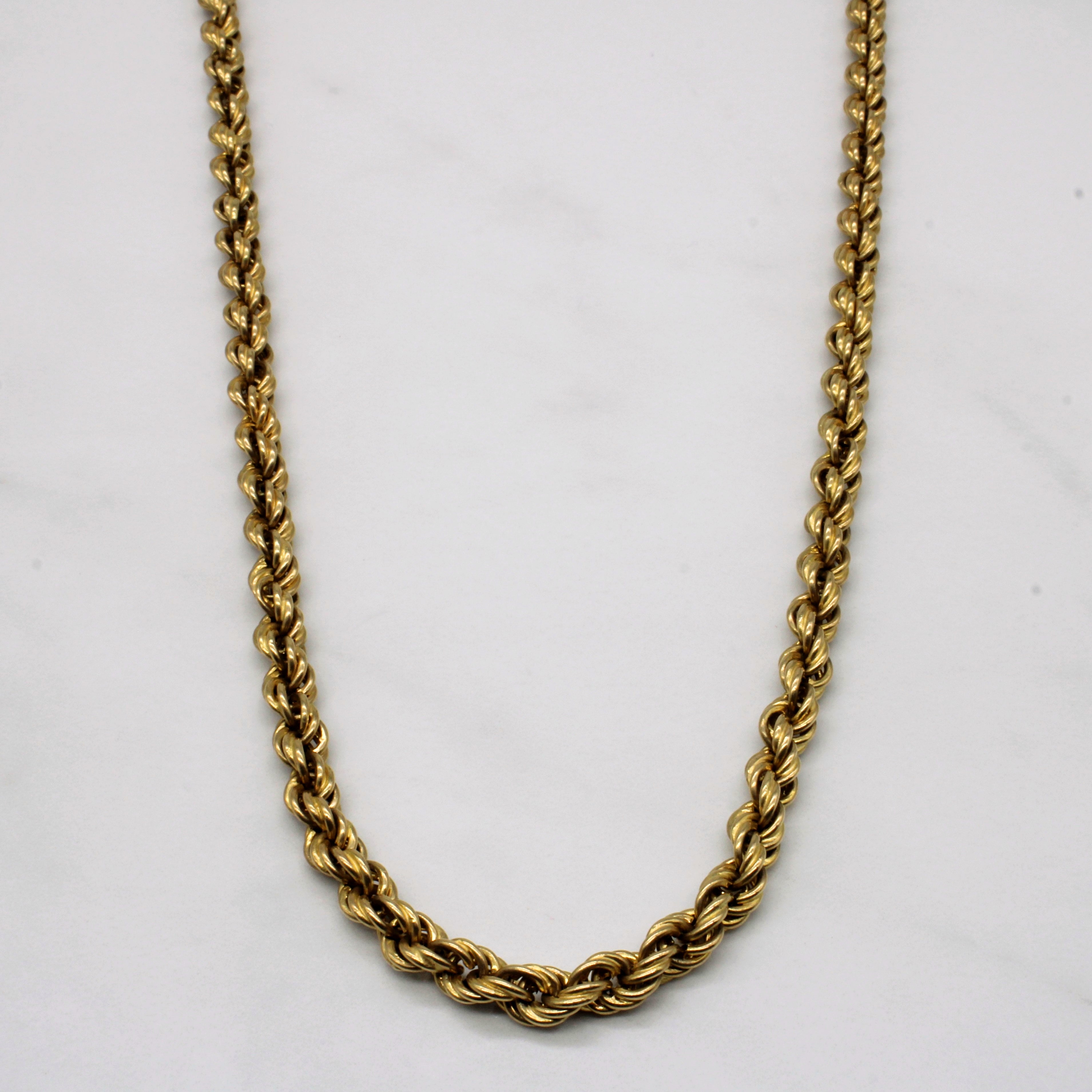 14k Yellow Gold Rope Chain | 24" |