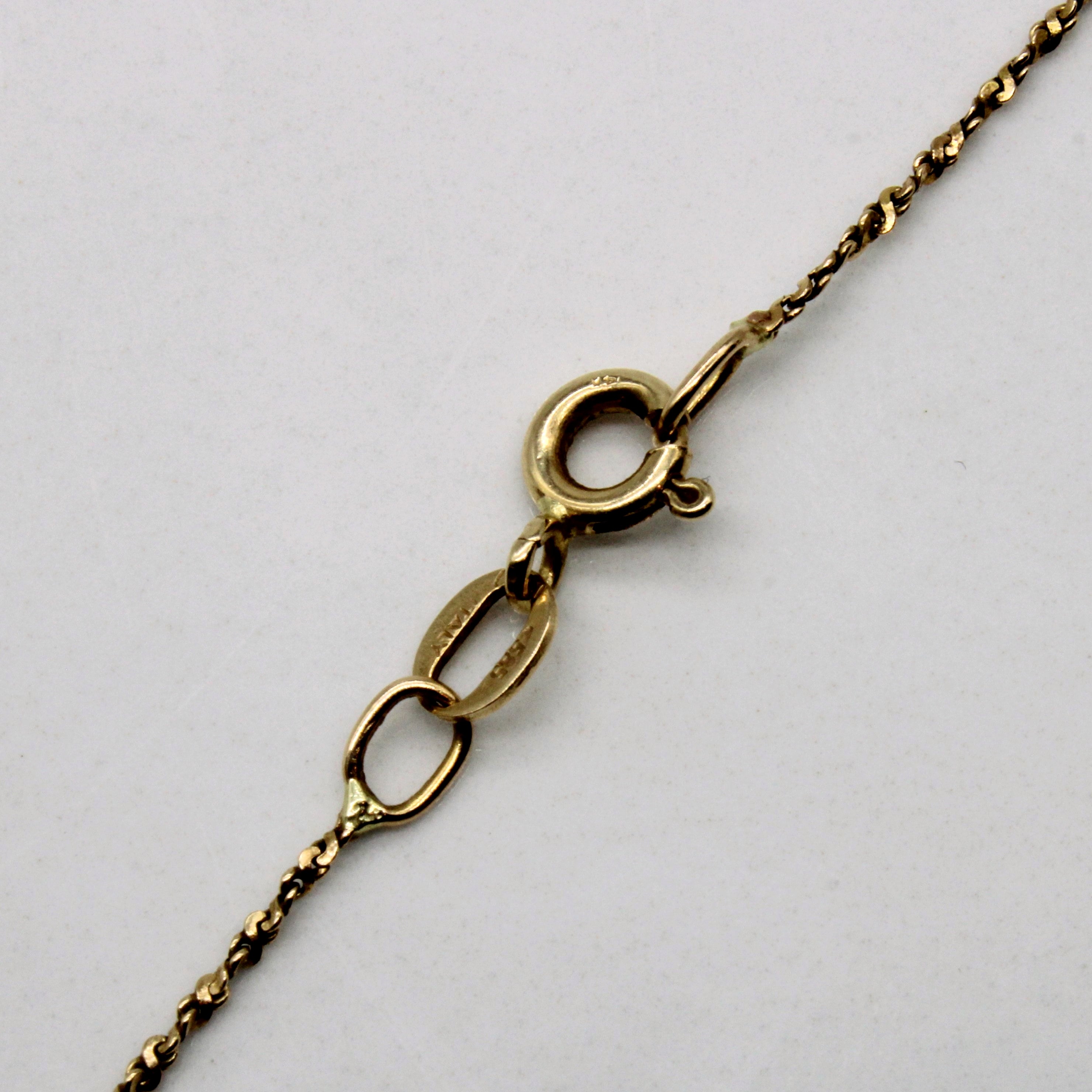 14k Yellow Gold Rope Chain | 18" |