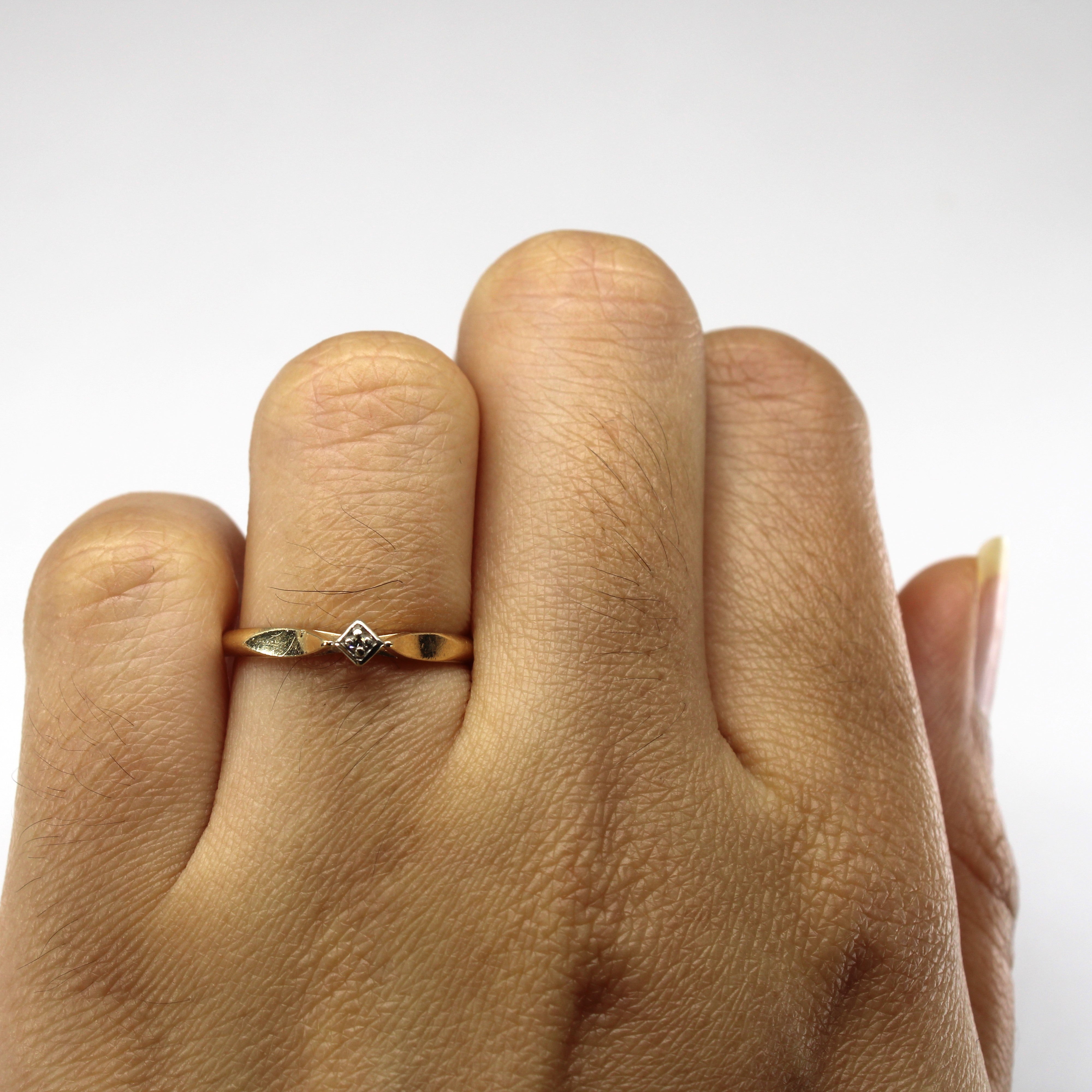 High Set Diamond Ring | 0.01ct | SZ 6 |