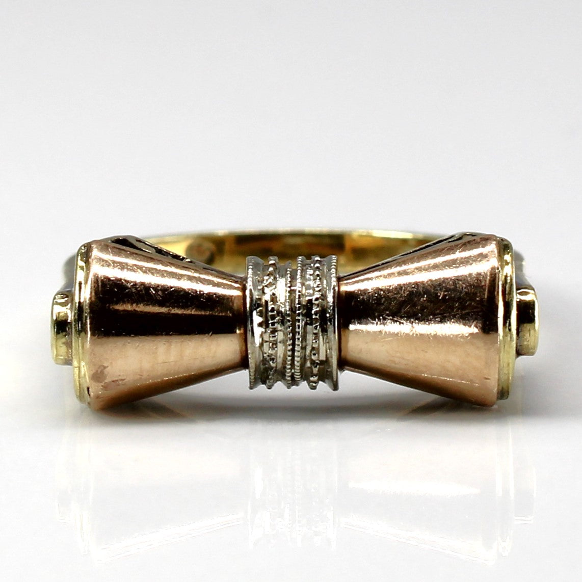 Bague nœud papillon dorée | Taille 7 |