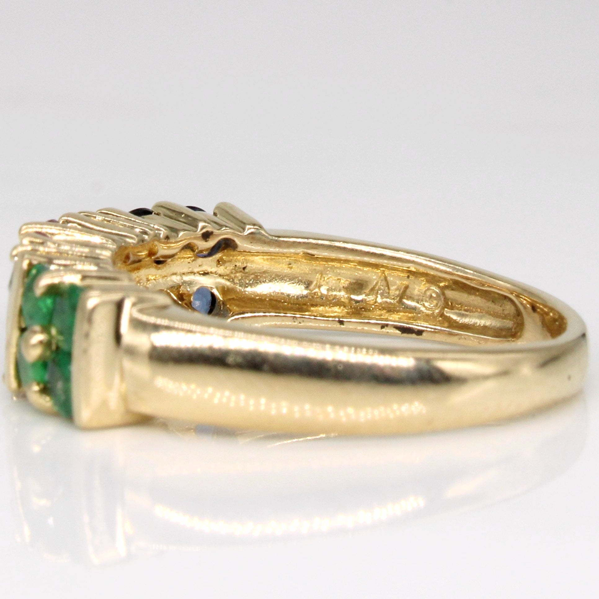 Channel Set Multi Gem Ring | 1.09ctw | SZ 7 |