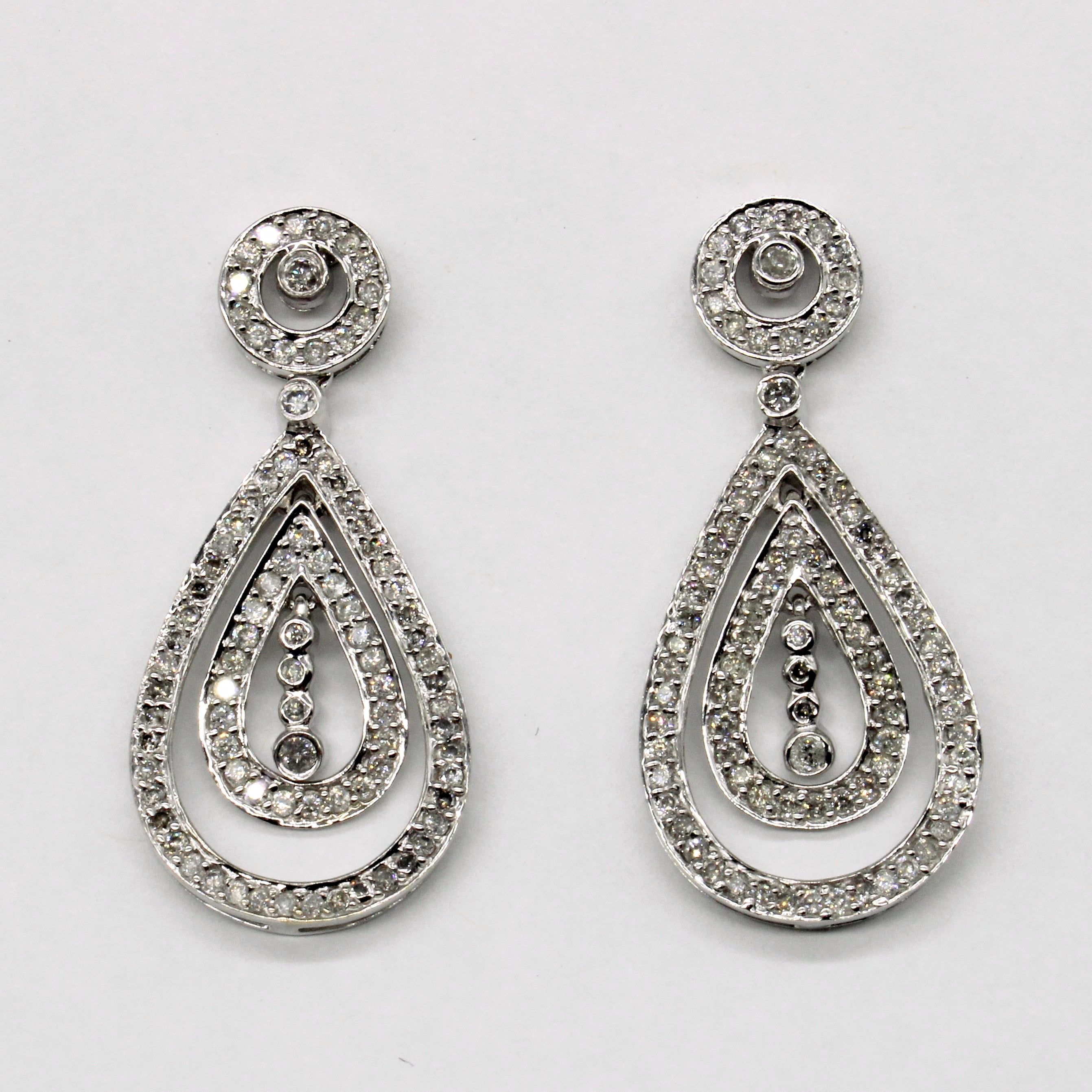 Diamond Drop Earrings | 1.00ctw |