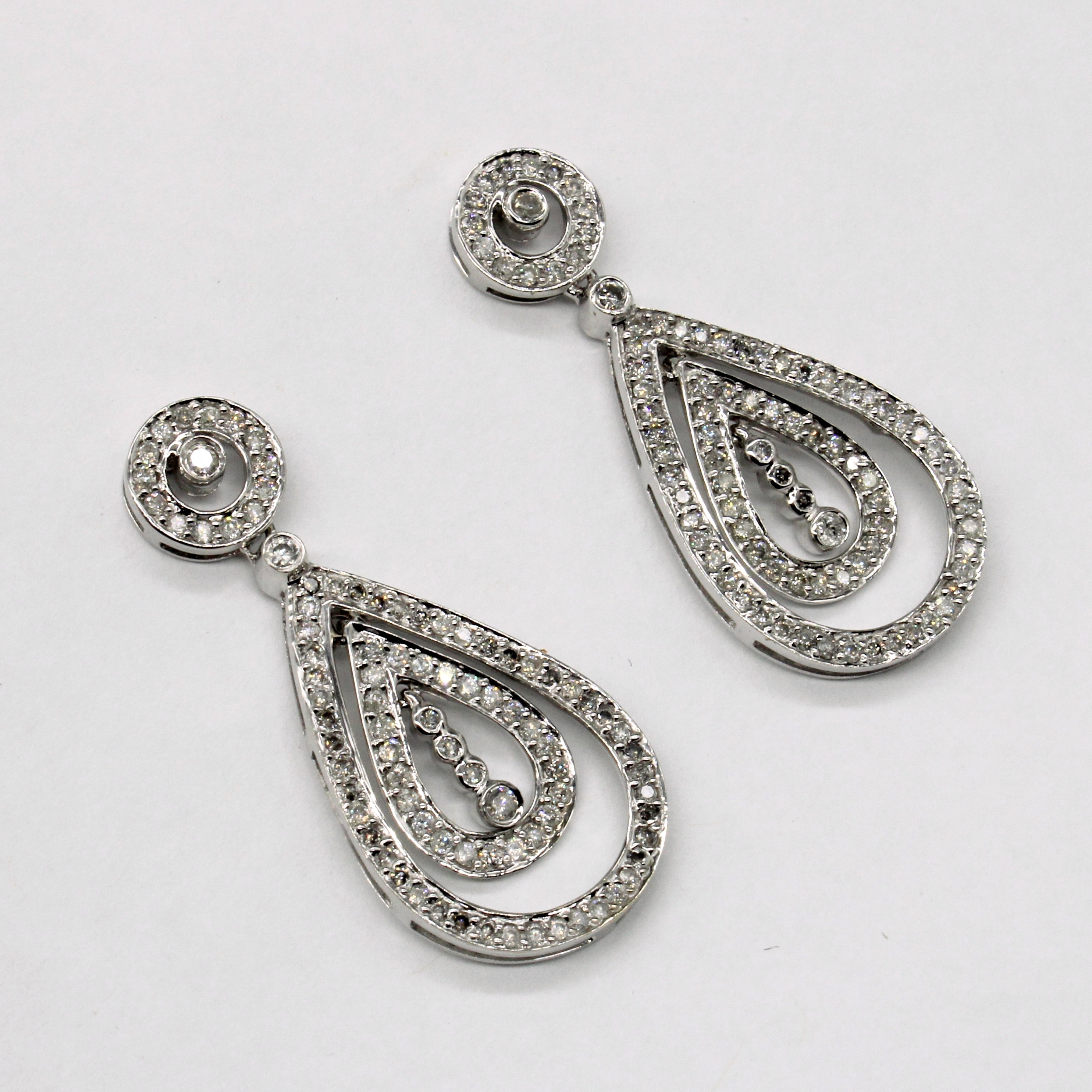 Diamond Drop Earrings | 1.00ctw |