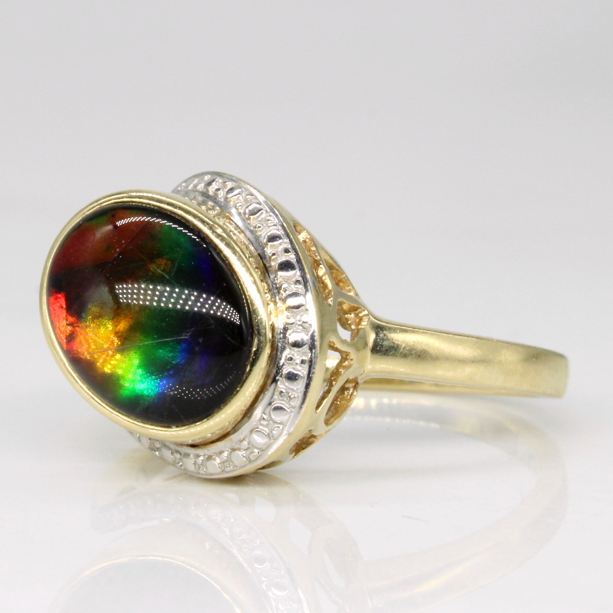 Ammolite Cocktail Ring | 2.00ct | SZ 6 |