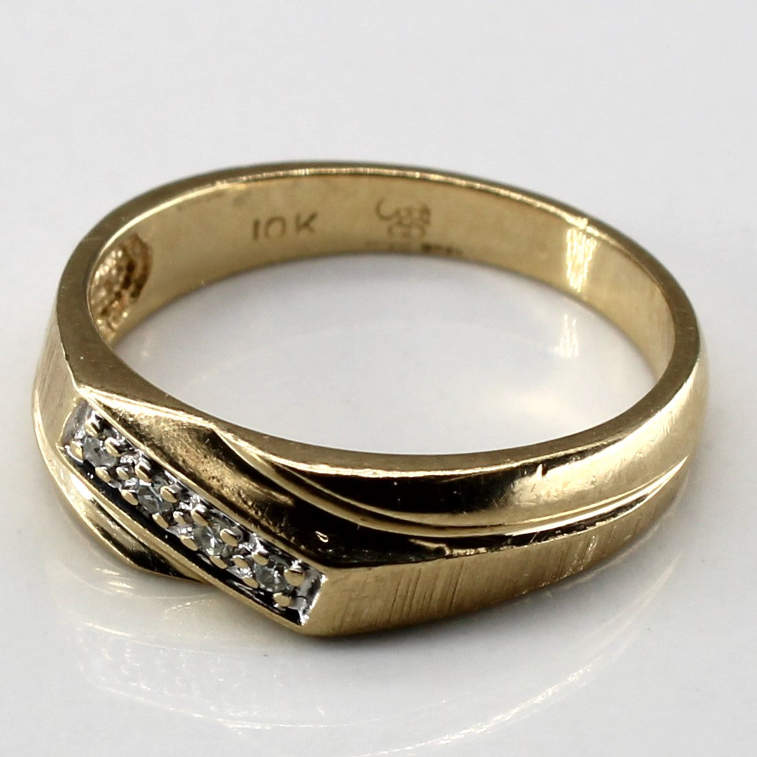 Diamond Textured Band | 0.04ctw | SZ 5.75 |