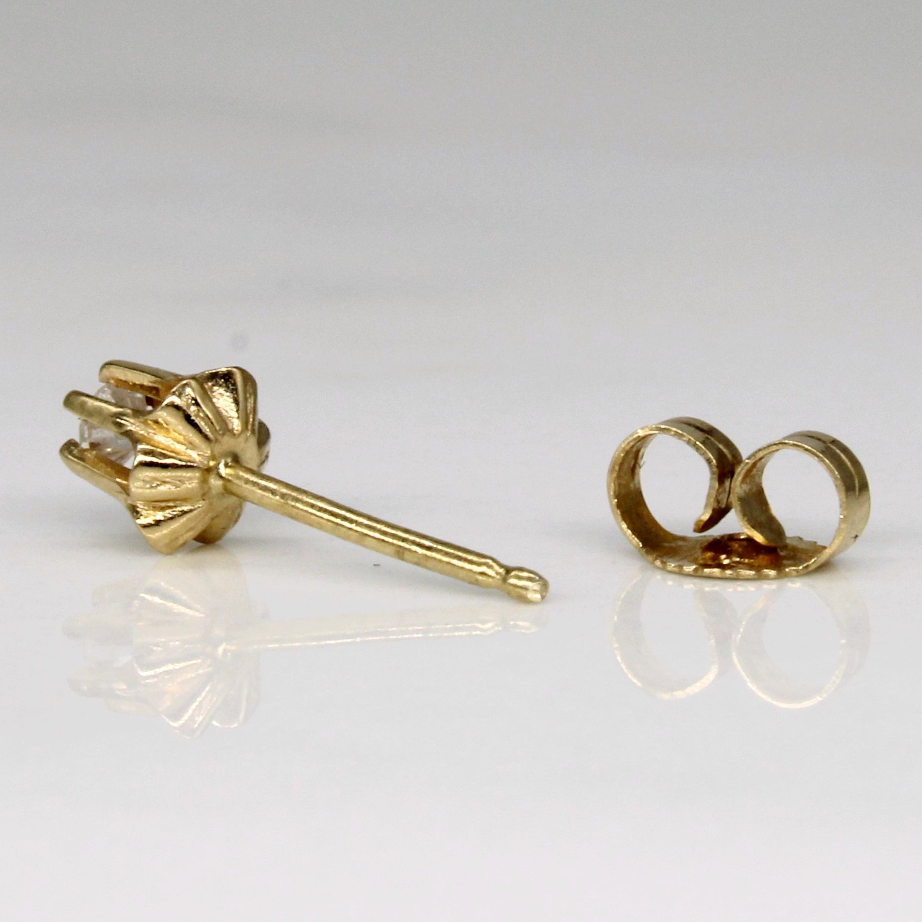 Boucles d'oreilles puces en diamant | 0,10 ct |