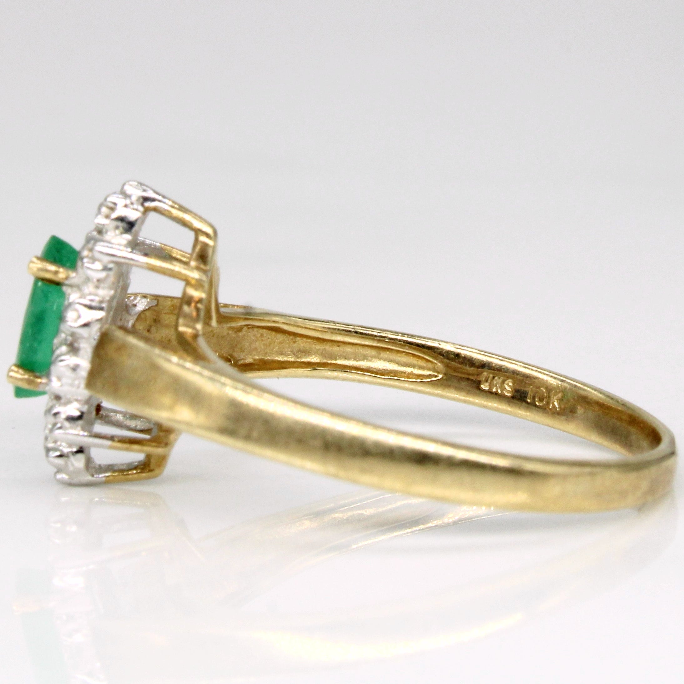 Illusion Set Emerald Ring | 0.20ct | SZ 6.75 |
