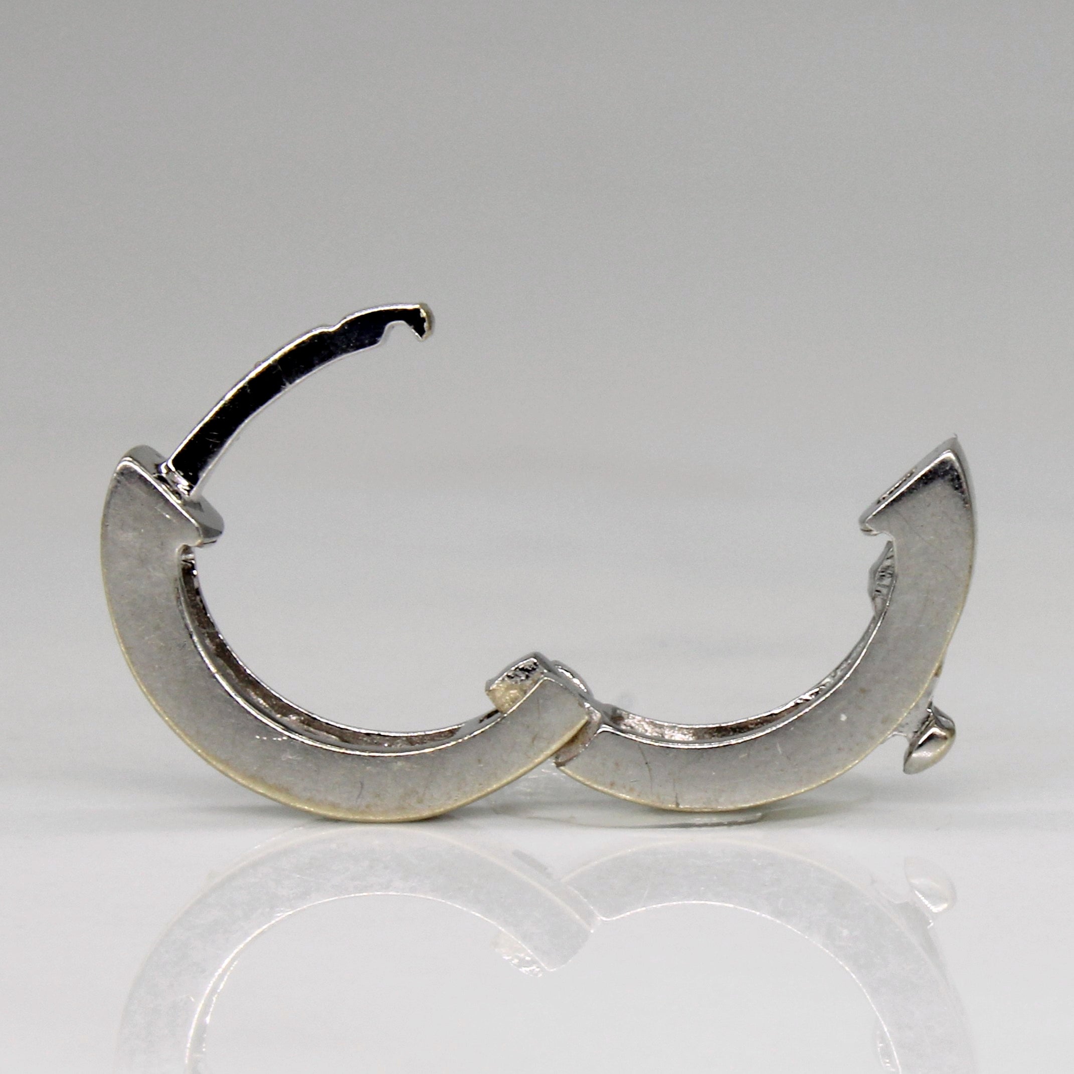 Channel Set Diamond Hoop Earrings | 0.12ctw |