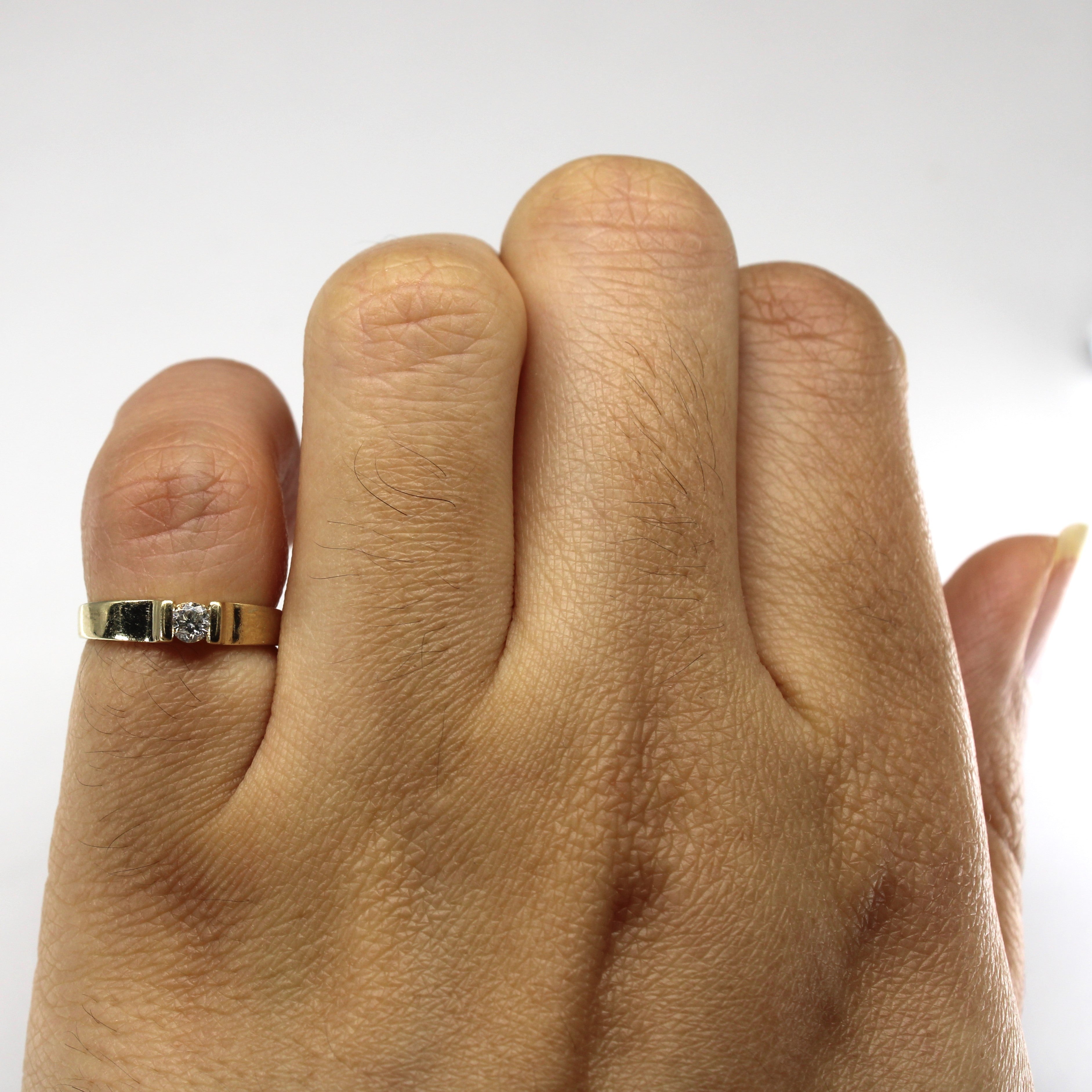 Tension Set Diamond Ring | 0.10ct | SZ 2.5 |
