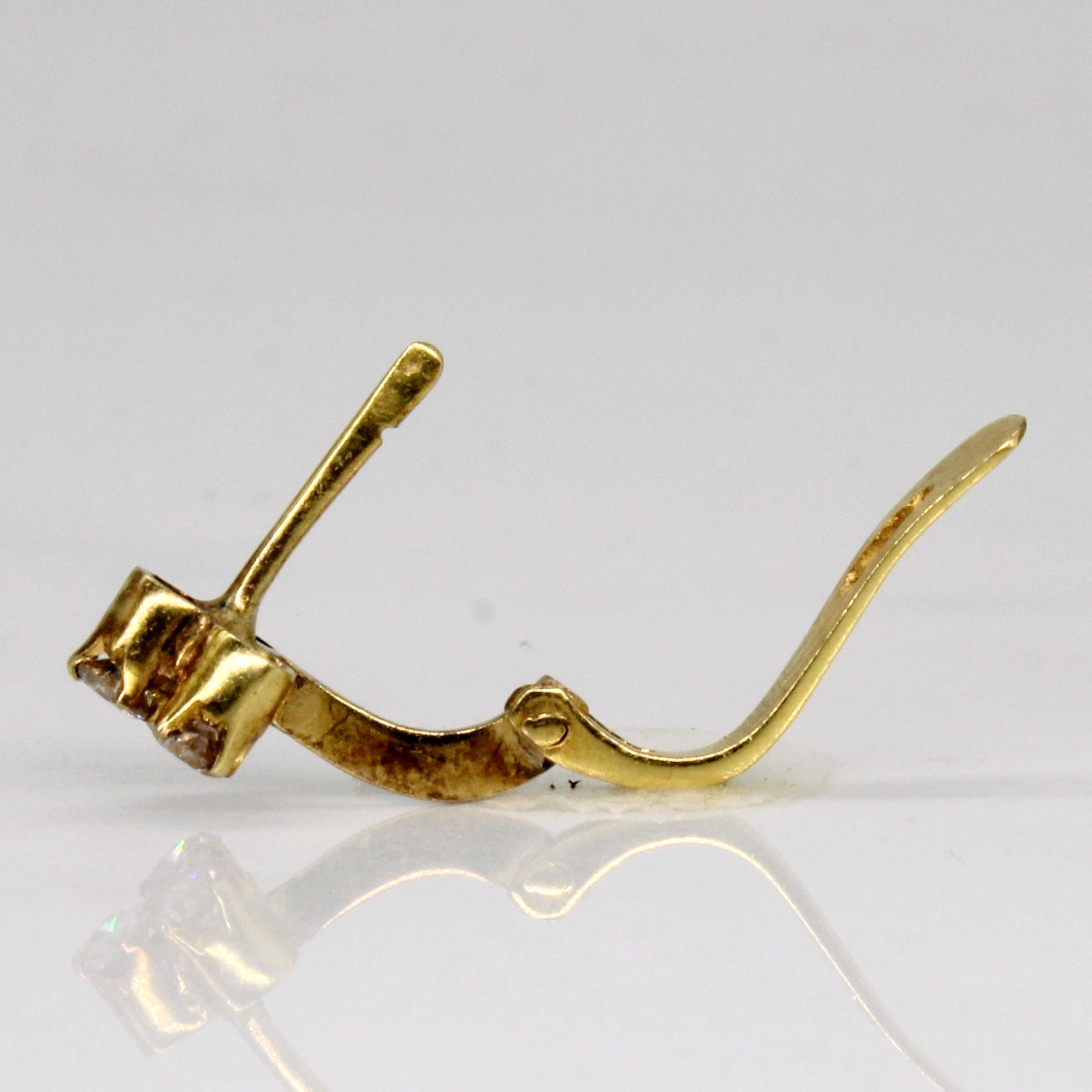 9k Gold and Diamond Earrings | 0.24ctw |