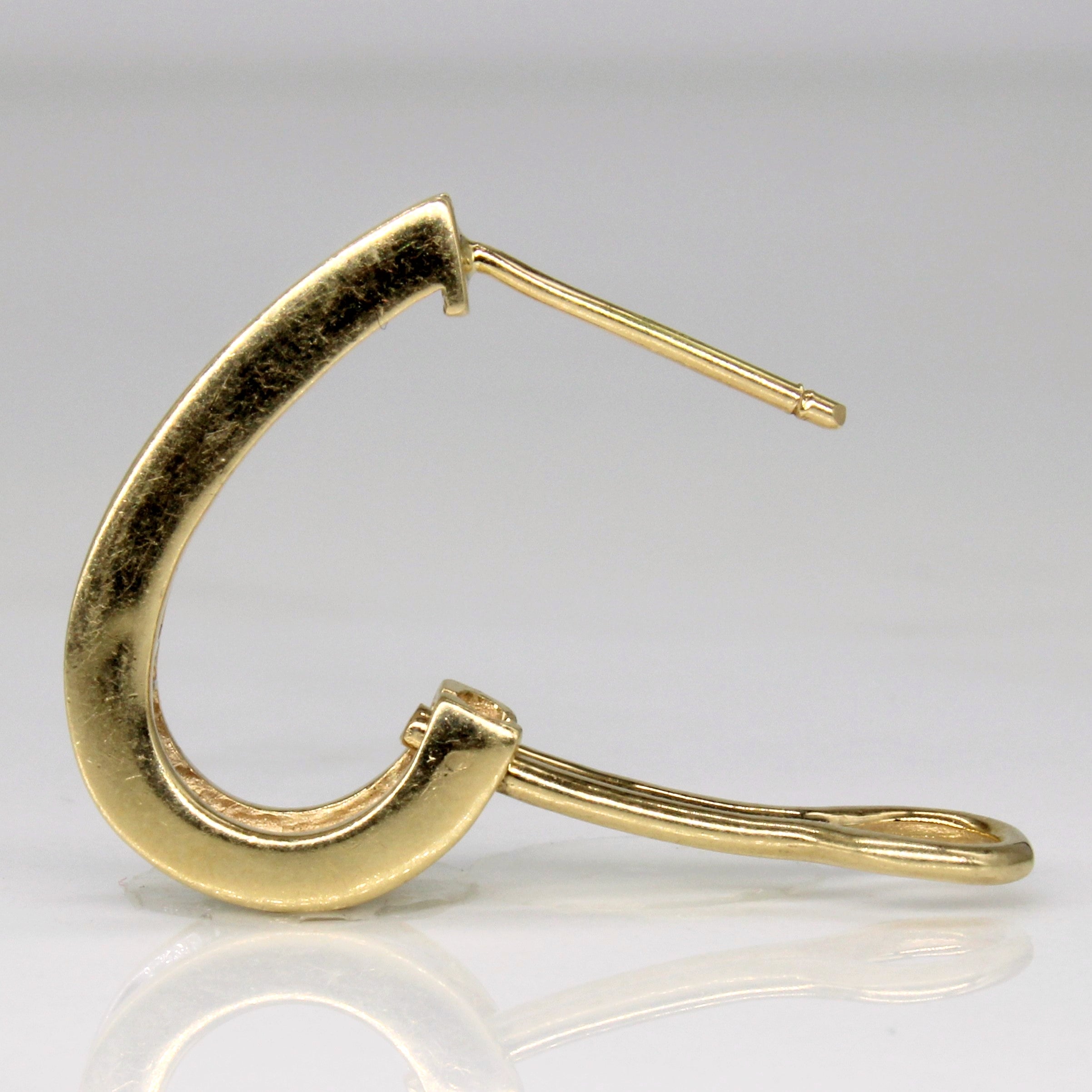 Boucles d'oreilles créoles en diamants taille baguette | 1,00 ct |