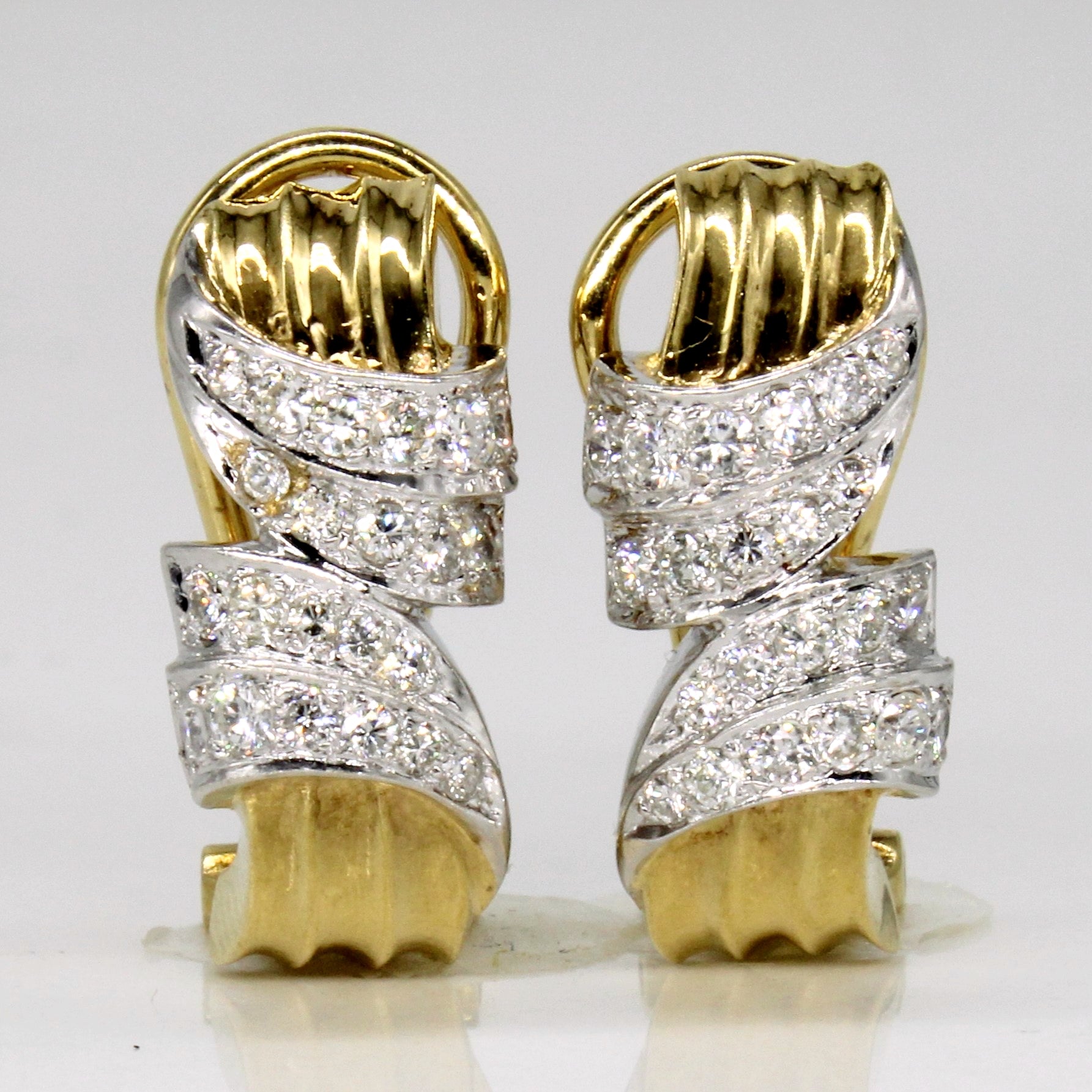 18k Gold Diamond Earrings | 0.55ctw |
