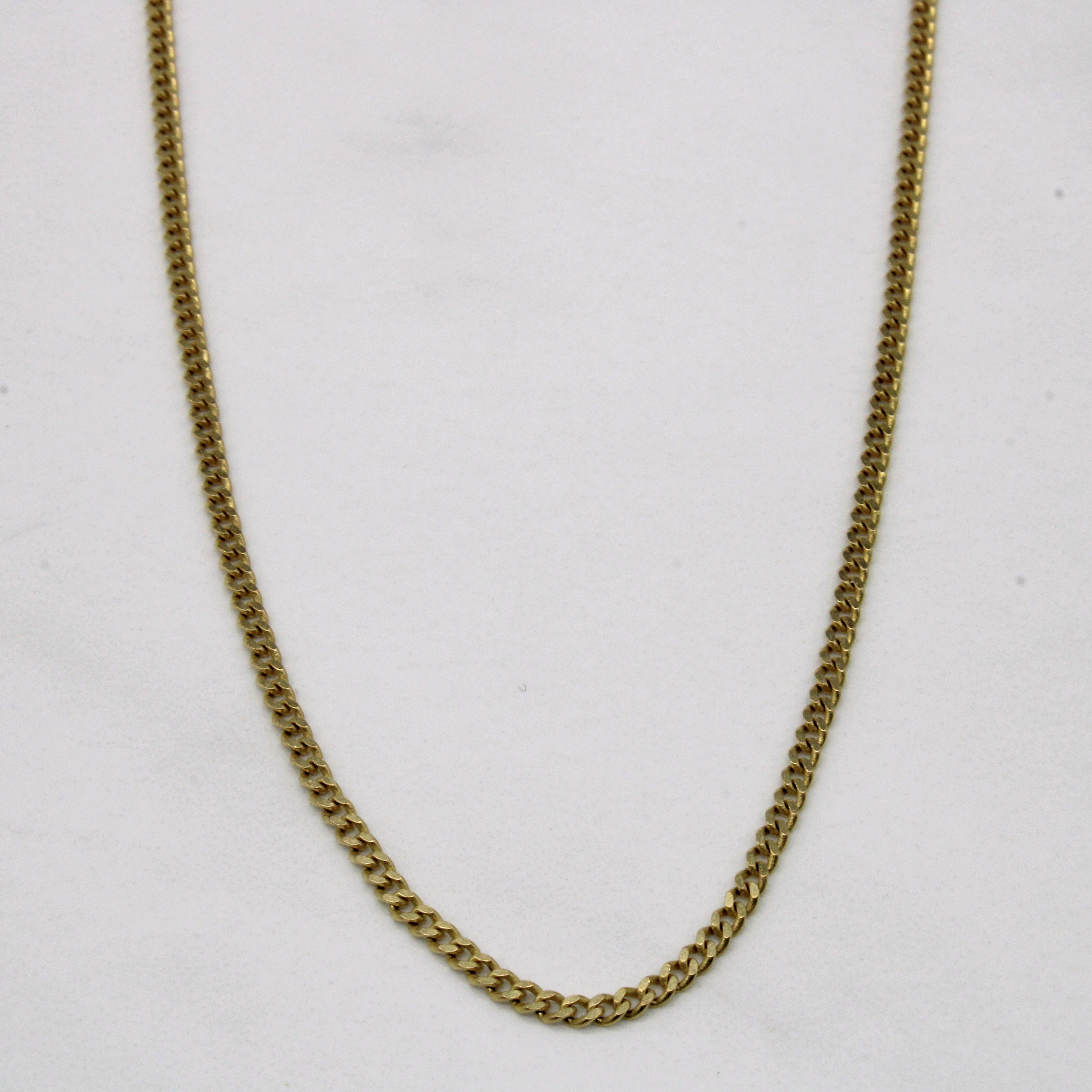 10k Yellow Gold Cuban Link Chain | 24" |