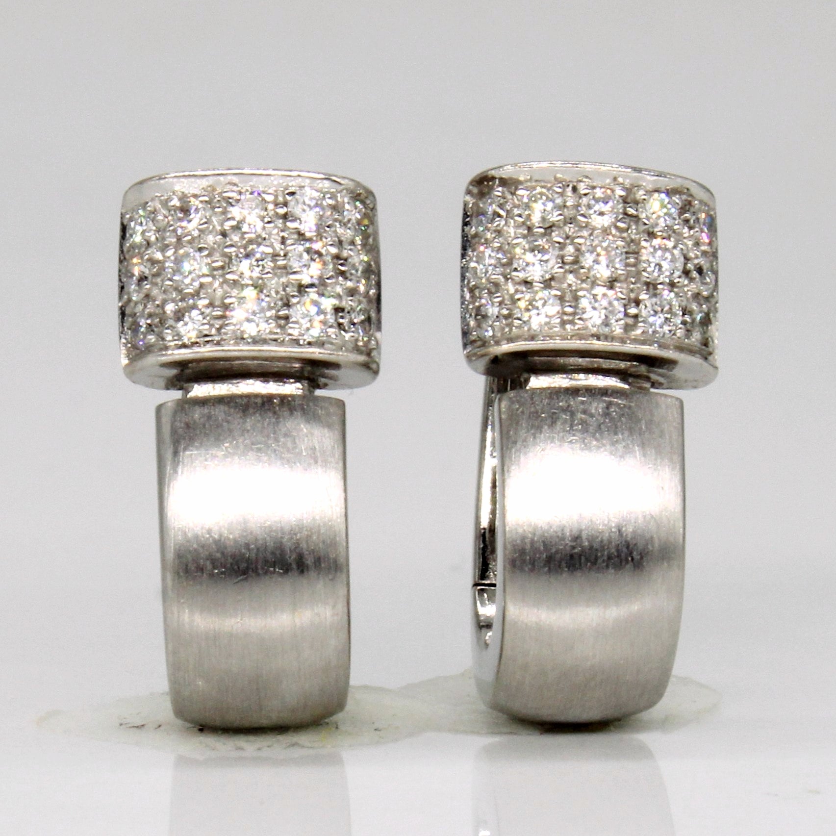 14k White Gold Diamond Earrings | 0.30ctw |