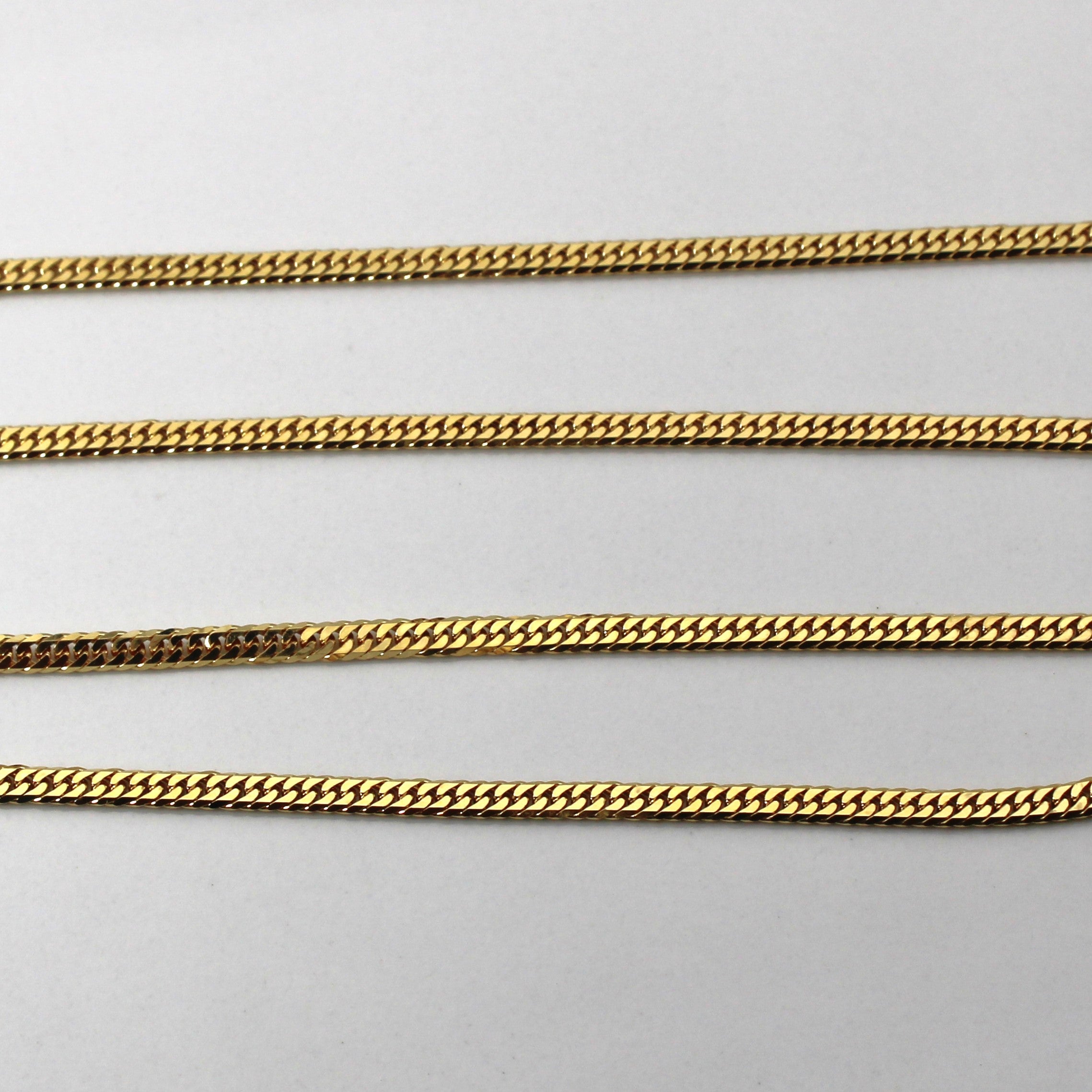 18k Yellow Gold Curb Link Chain | 20"|