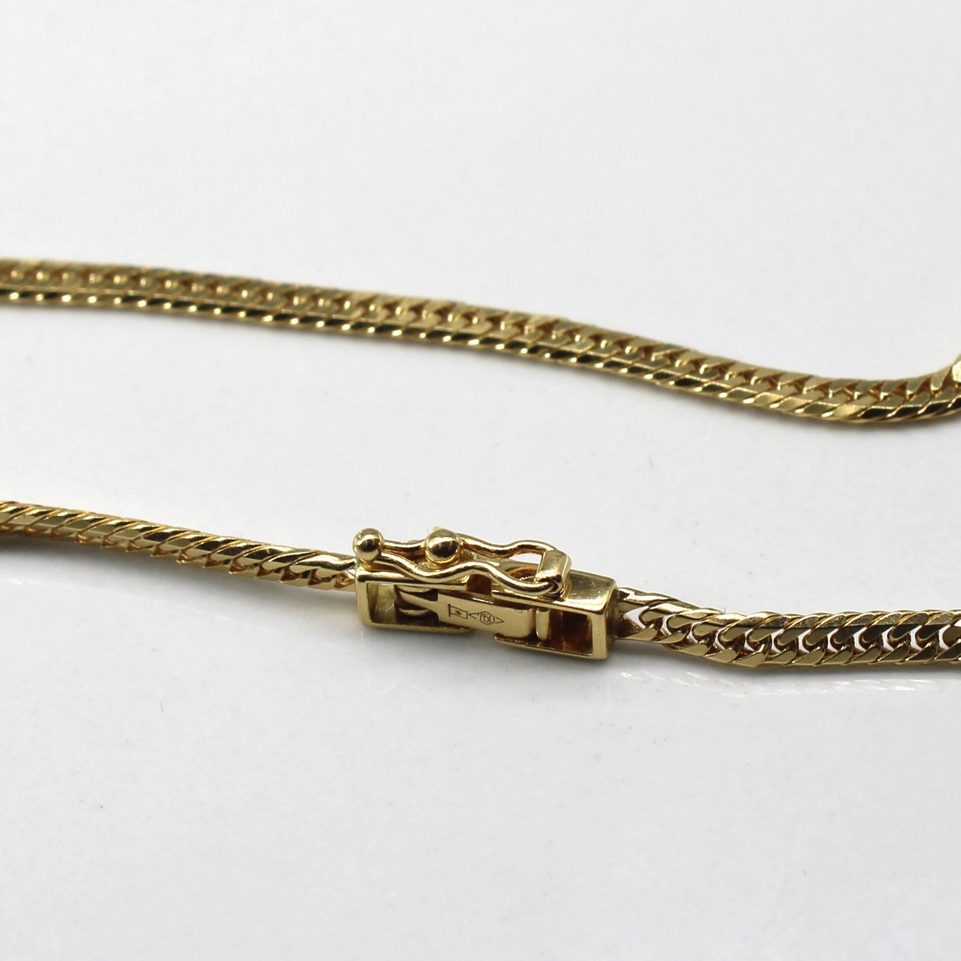 18k Yellow Gold Curb Link Chain | 20"|