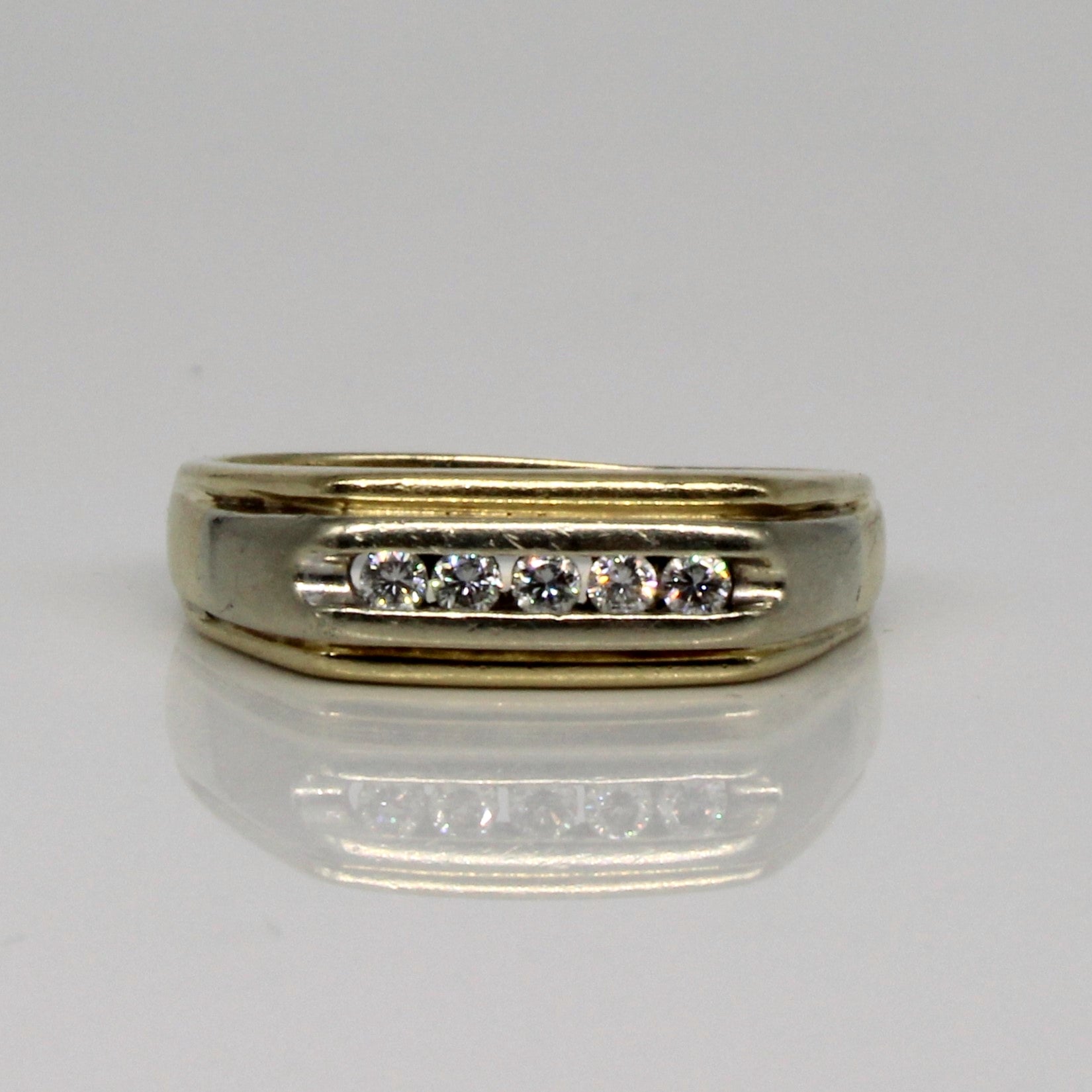 Channel Set Diamond Band | 0.15ctw | SZ 7.5 |