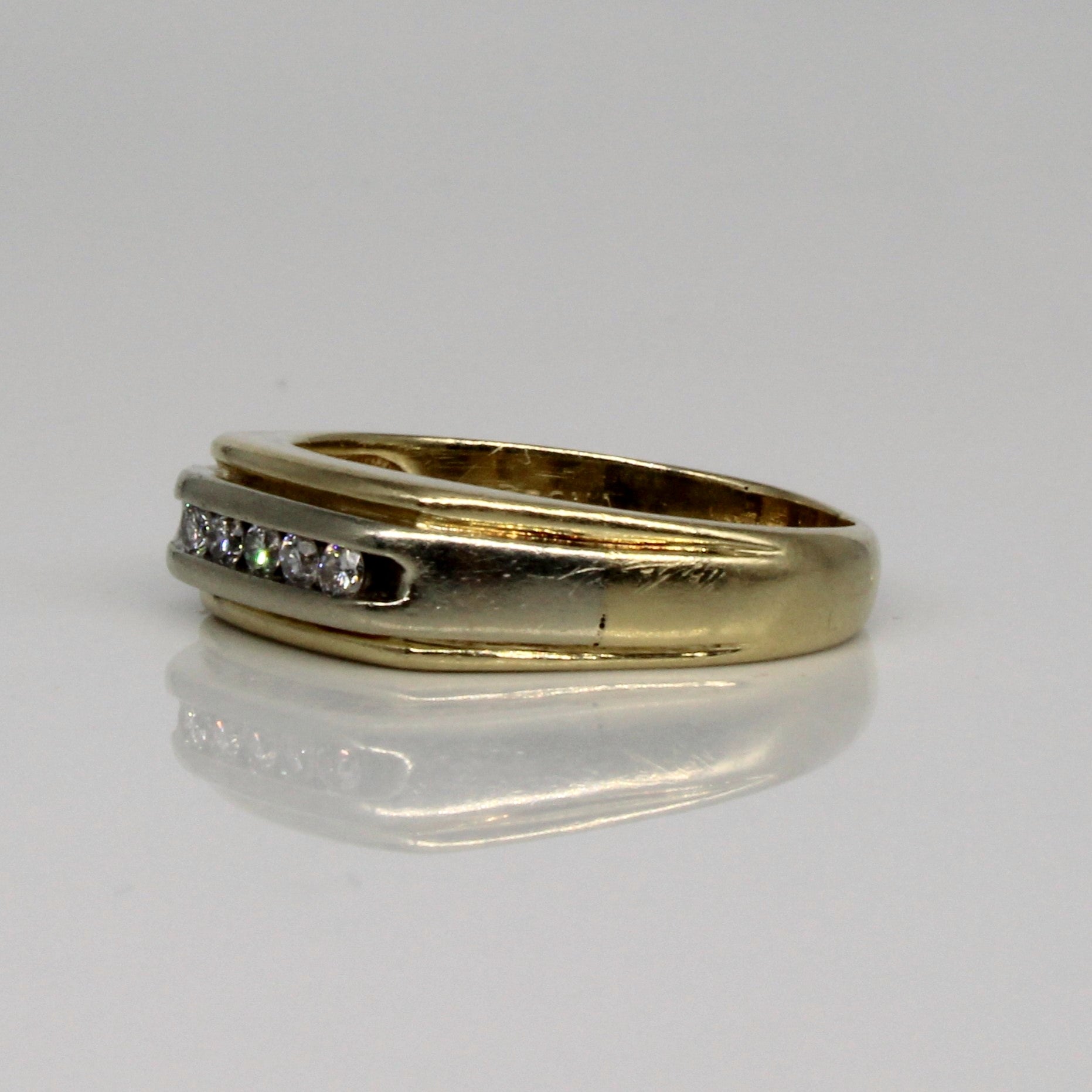Channel Set Diamond Band | 0.15ctw | SZ 7.5 |