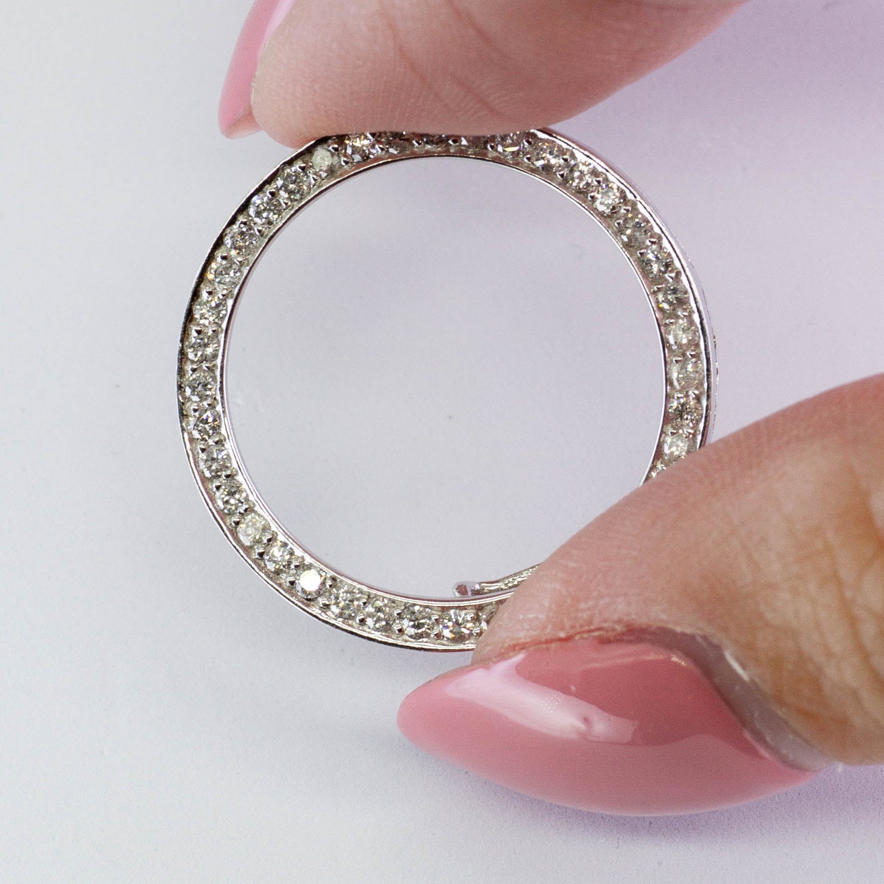 Diamond Eternity White Gold Pendant | 0.50ctw |