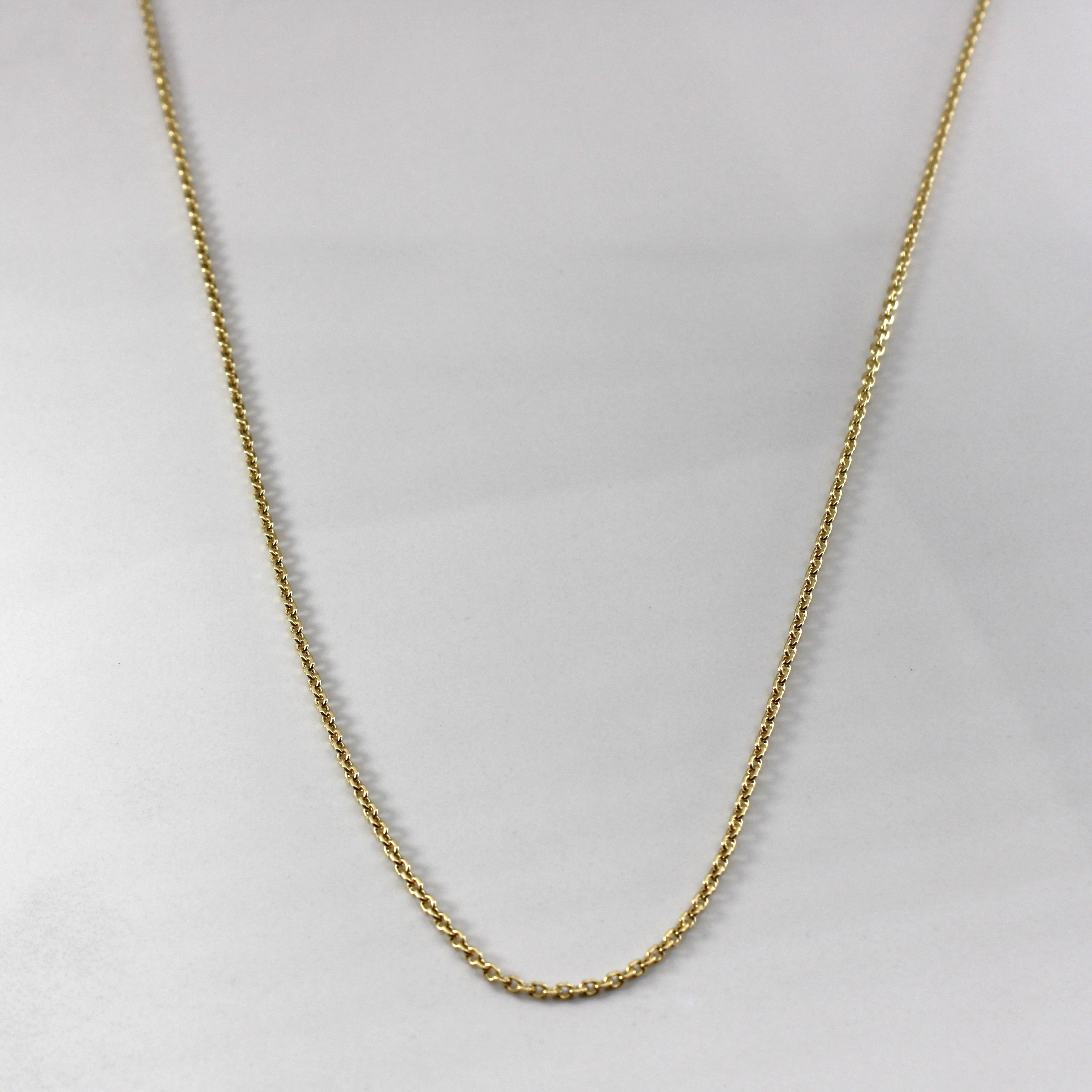 Yellow Gold Rolo Link Chain | 26"|