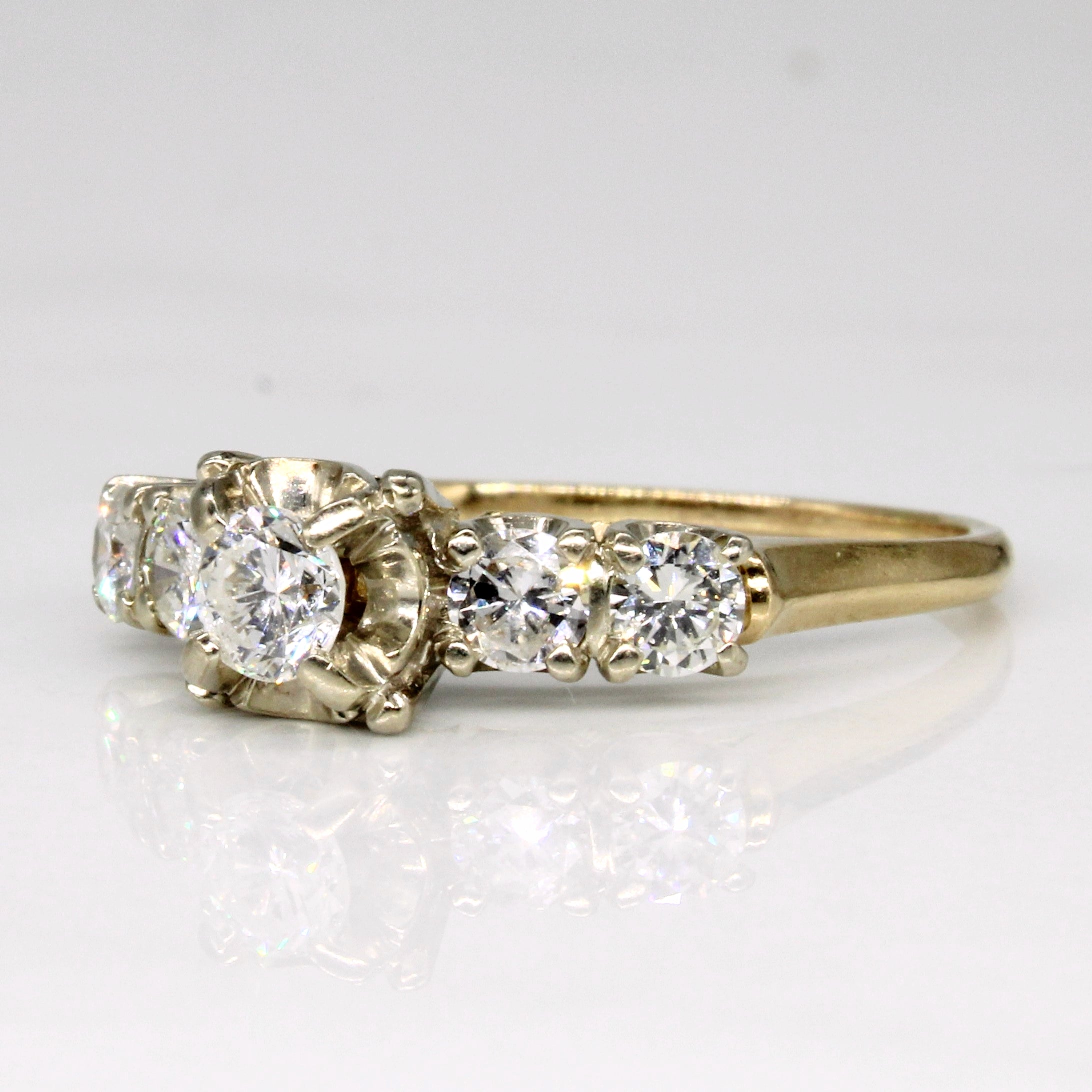 Illusion Set Diamond Ring | 0.94ctw | SZ 8.5 |