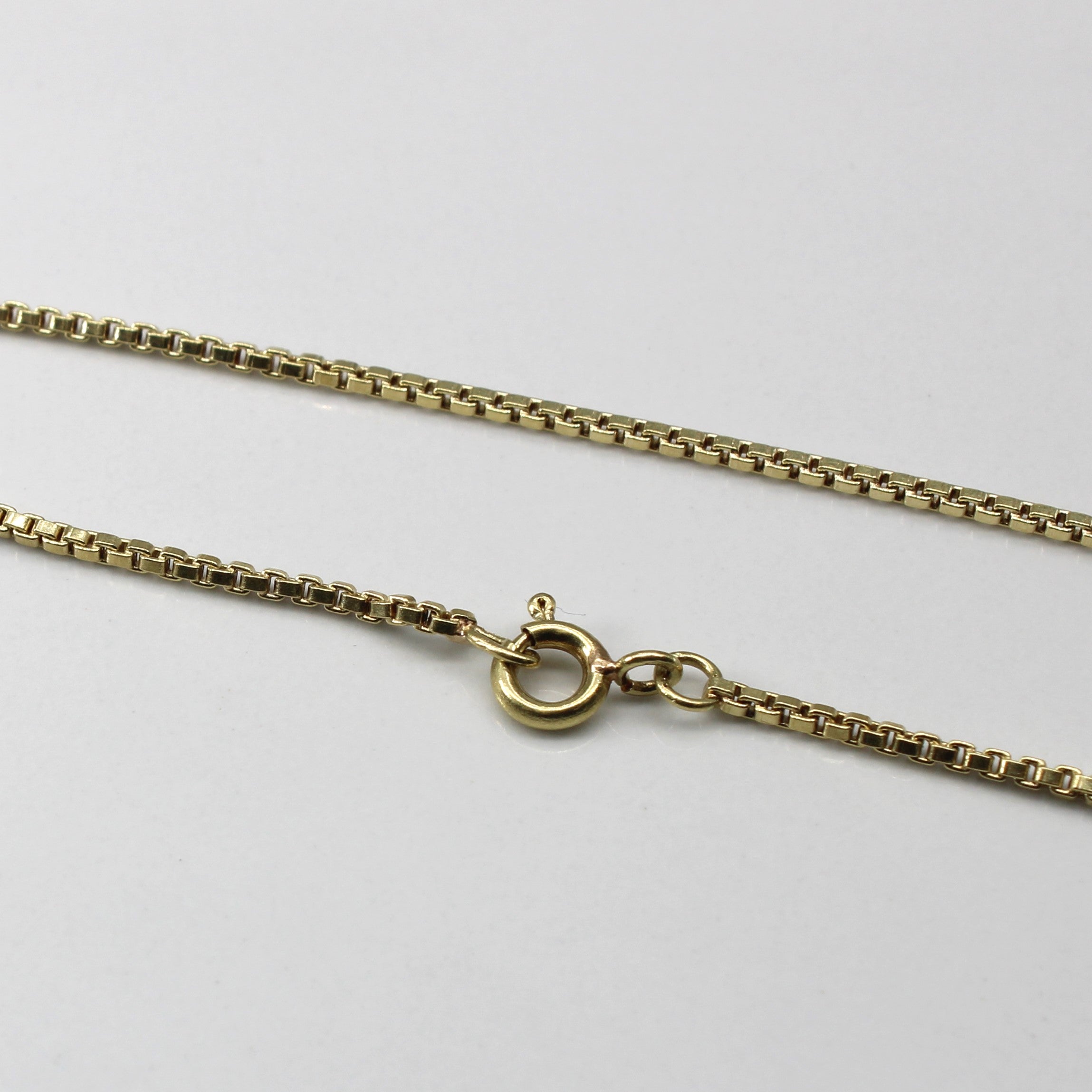 Yellow Gold Box Link Chain | 24"|