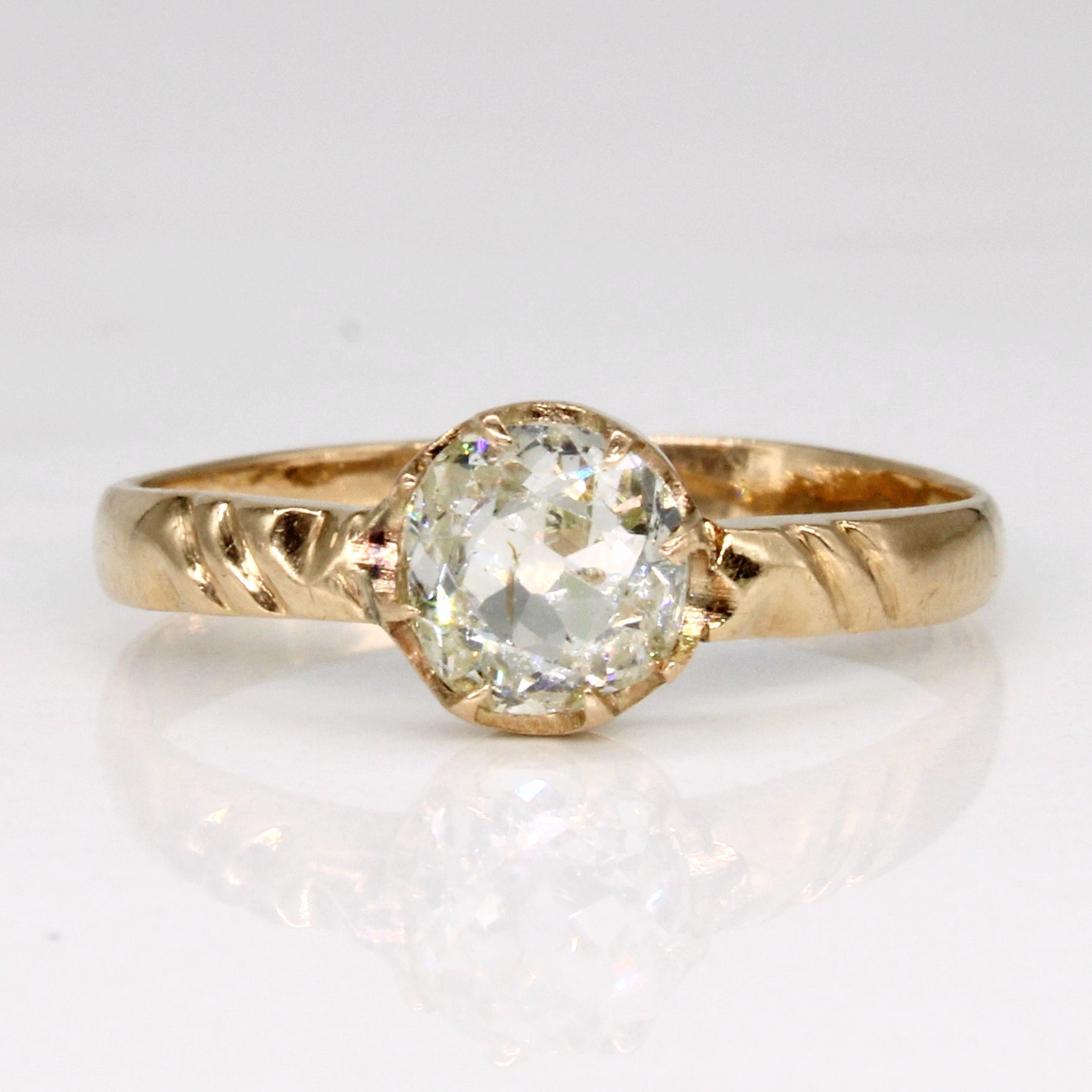 Old Mine Cut Diamond Engagement Ring | 0.62ct | SZ 7.25 |