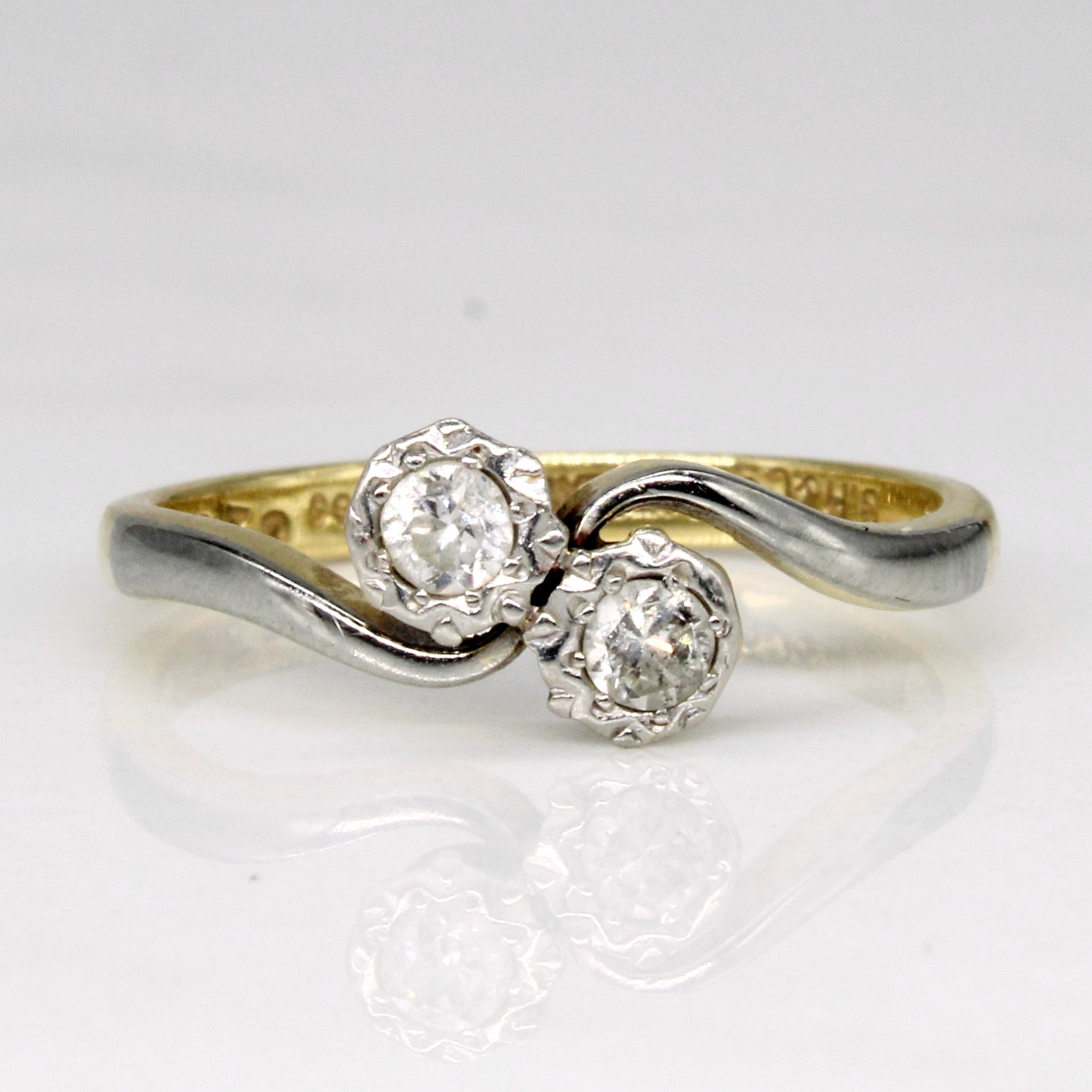 Diamond Toi et Moi Ring | 0.14ctw | SZ 5.75 |
