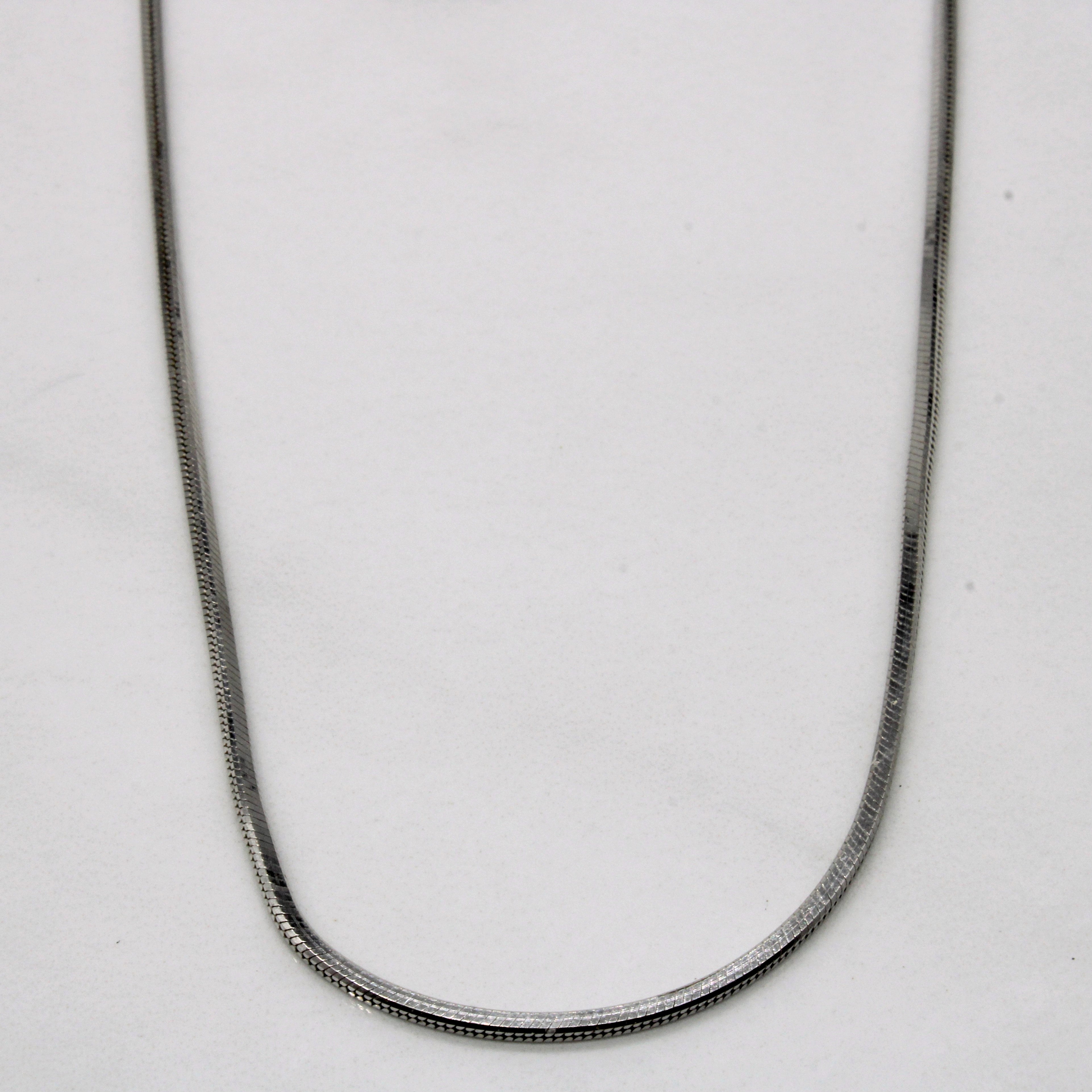 14k White Gold Chain | 18" |