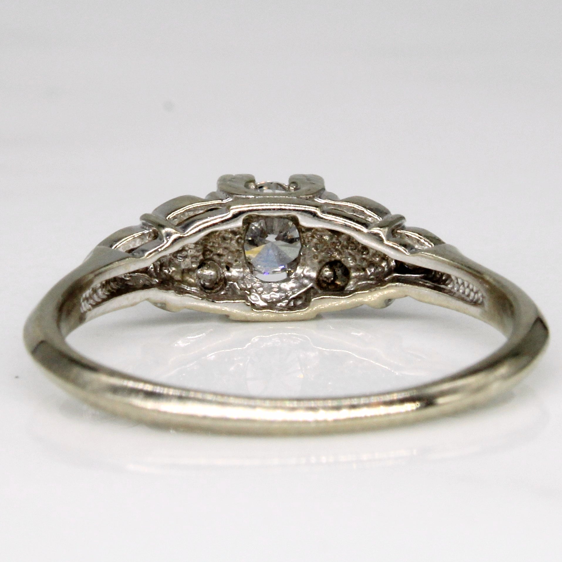 Bague de fiançailles vintage en diamant | 0,28 ct | Taille 6,25 |