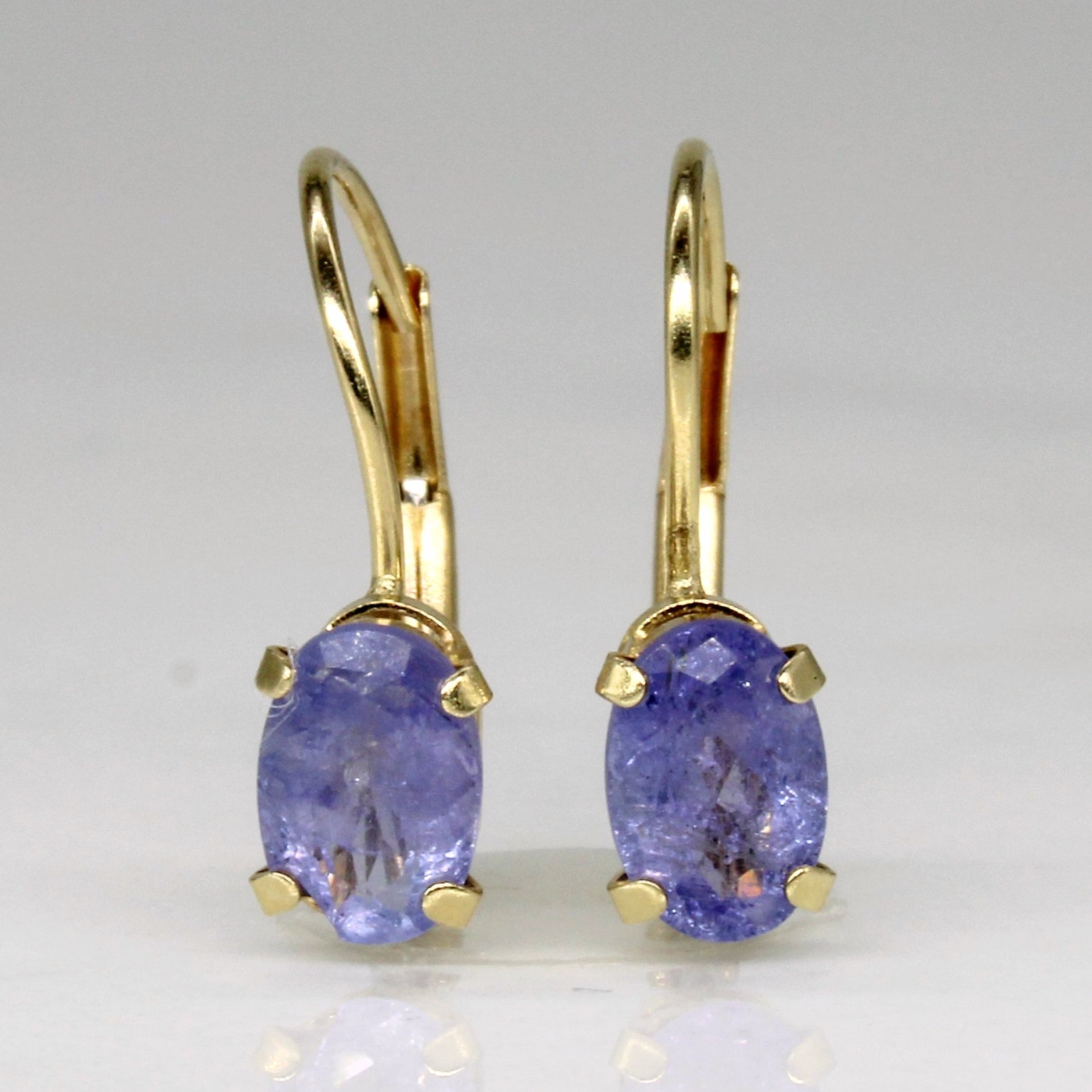 Boucles d'oreilles en tanzanite or 14 carats | 1,00 ct |