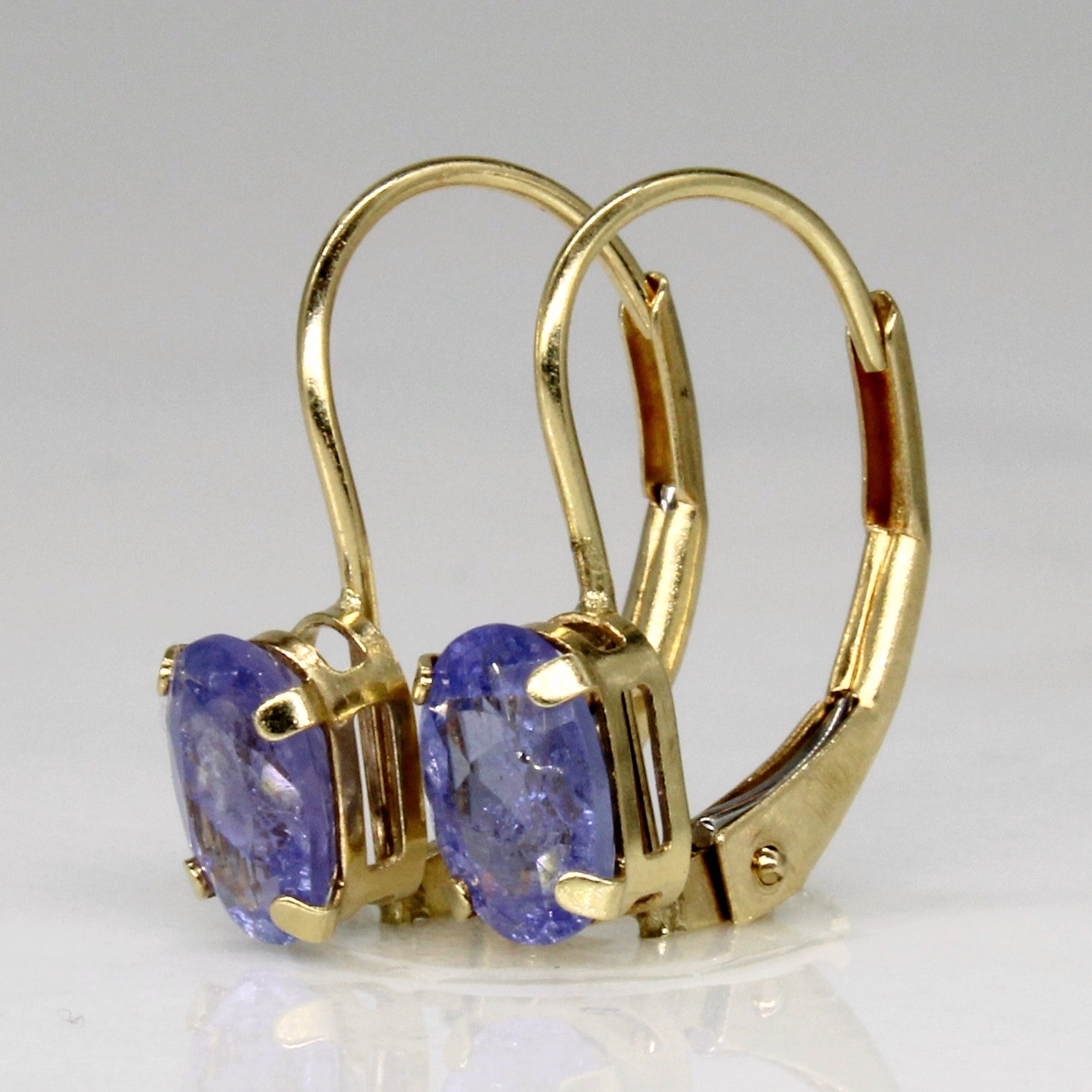 Boucles d'oreilles en tanzanite or 14 carats | 1,00 ct |