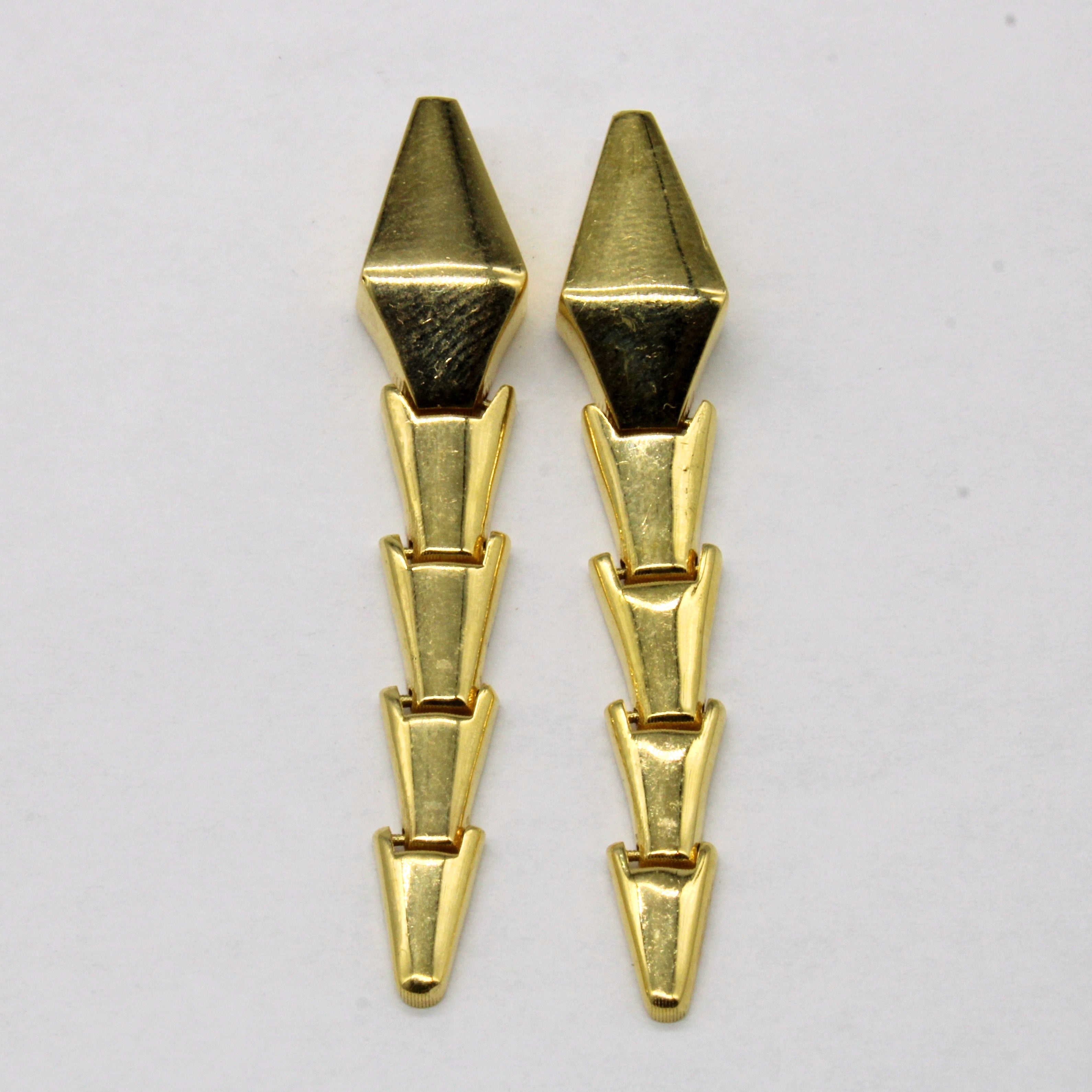 Articulated 18k Yellow Gold Earrings